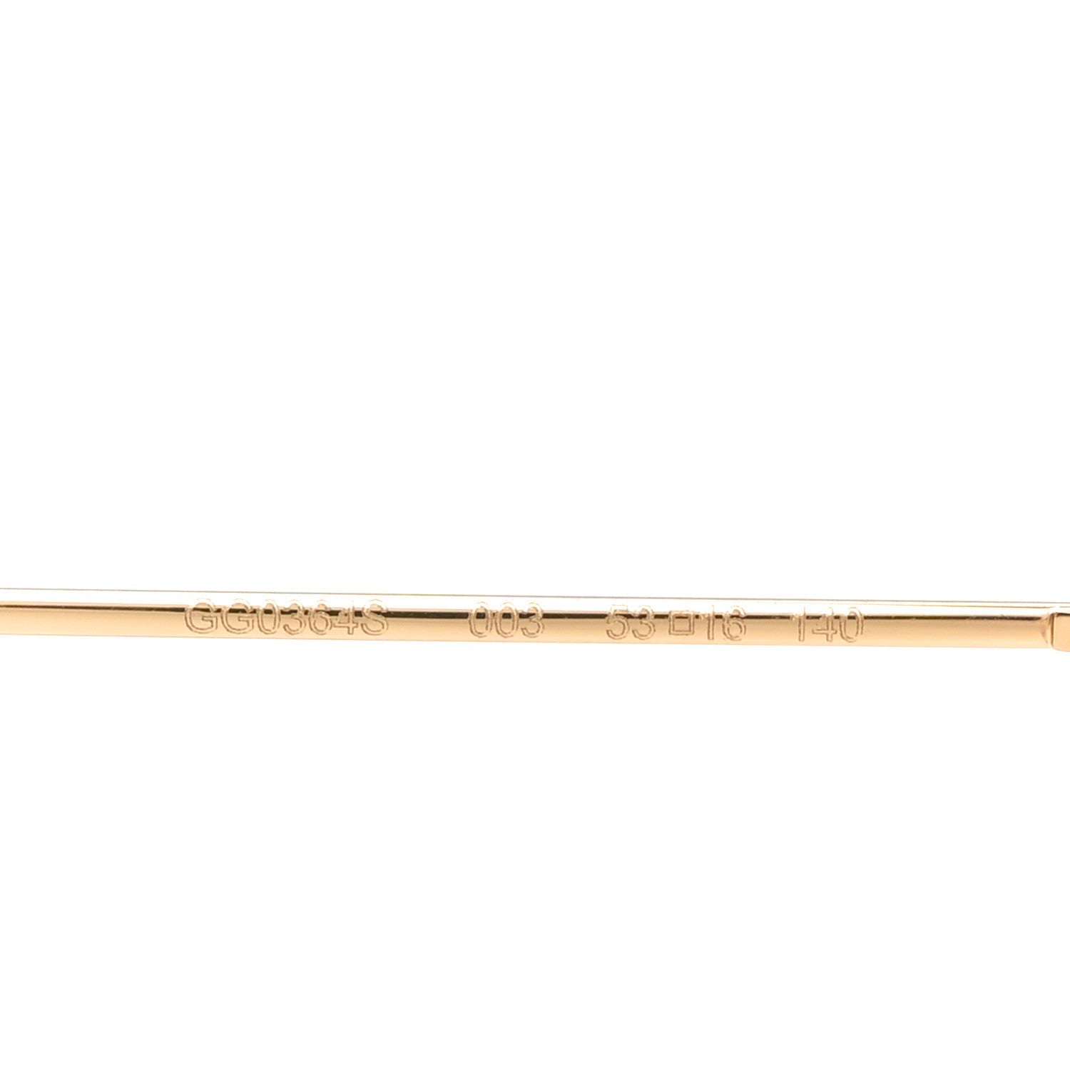 Metal Pearl Cat Eye Sunglasses GG0364S Gold