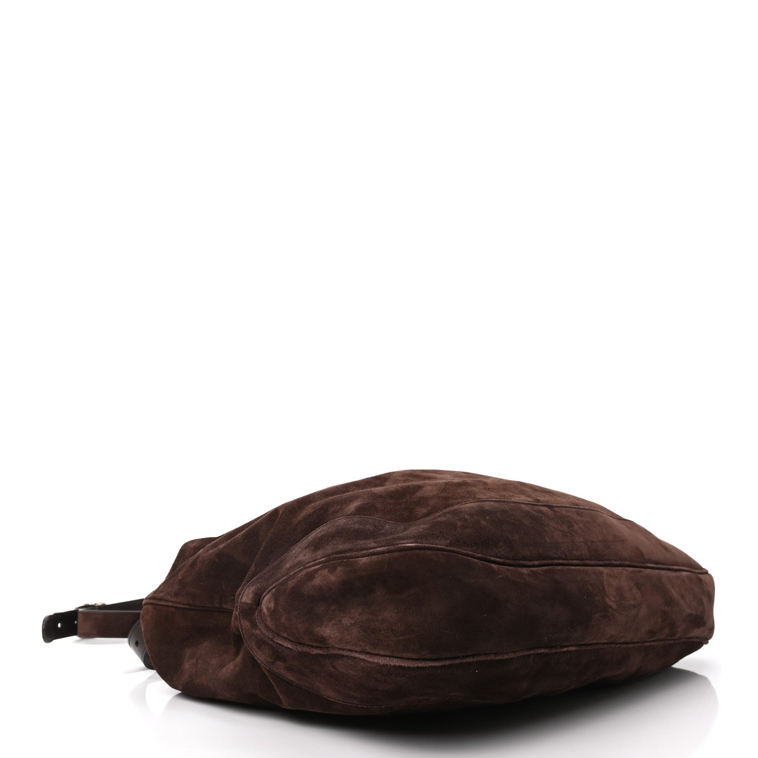 Suede Jackie 1961 Giorno Shoulder Bag Dark Brown
