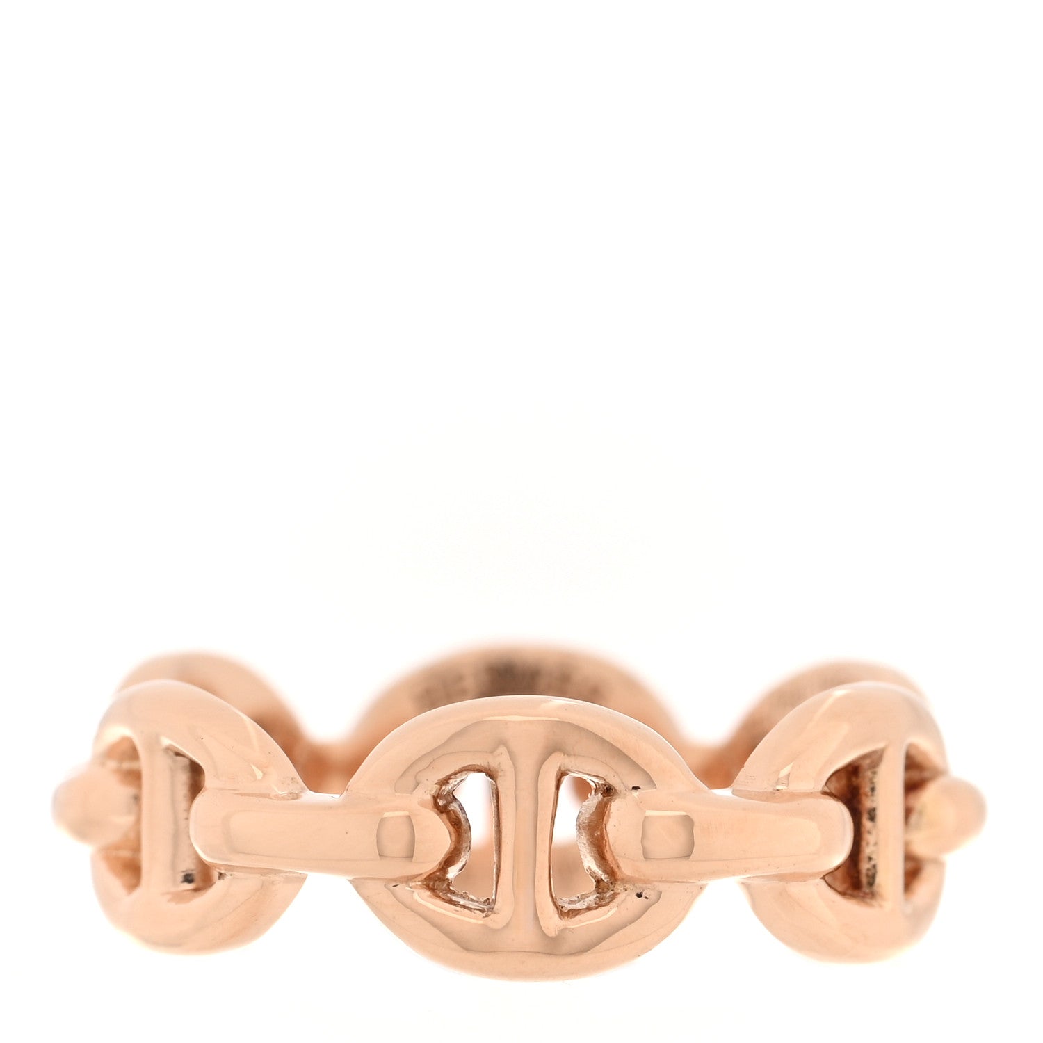 18K Rose Gold PM Chaine d'Ancre Enchainee Ring 47 4