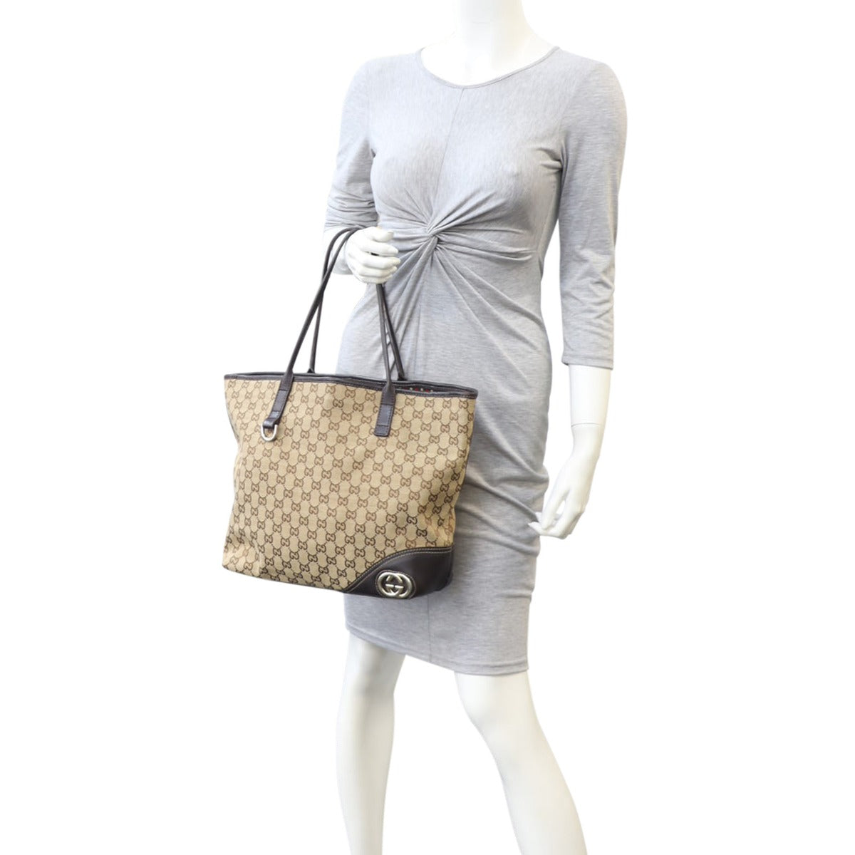 Gucci GG Canvas New Britt Tote
