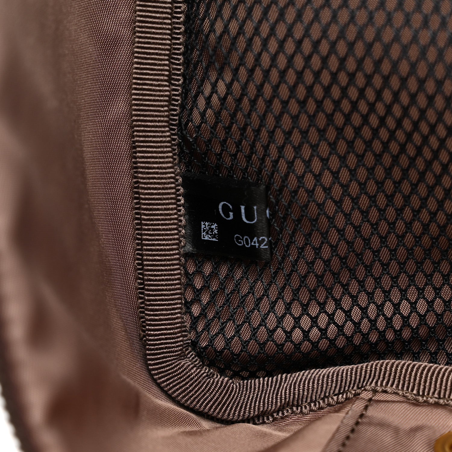 GG Supreme Monogram Textured Dollar Calfskin Web Savoy Shoe Case Bag Beige Ebony New Acero