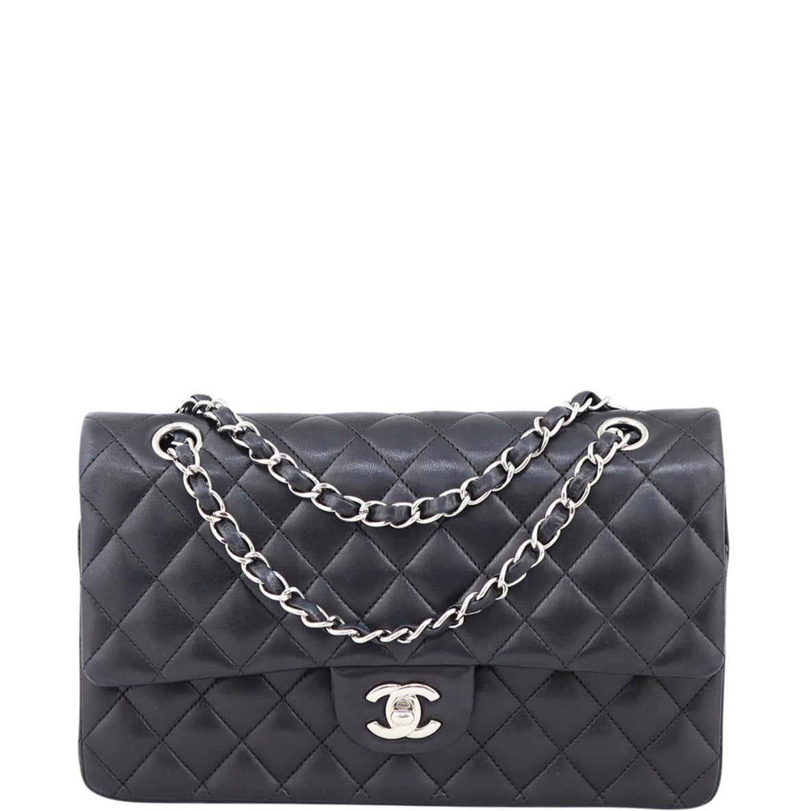Chanel Classic Double Flap Medium | 13 Series Black Silver Hardware
