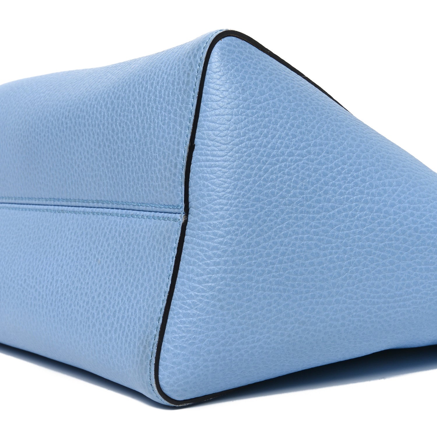 Dollar Calfskin Small Swing Tote Mineral Blue