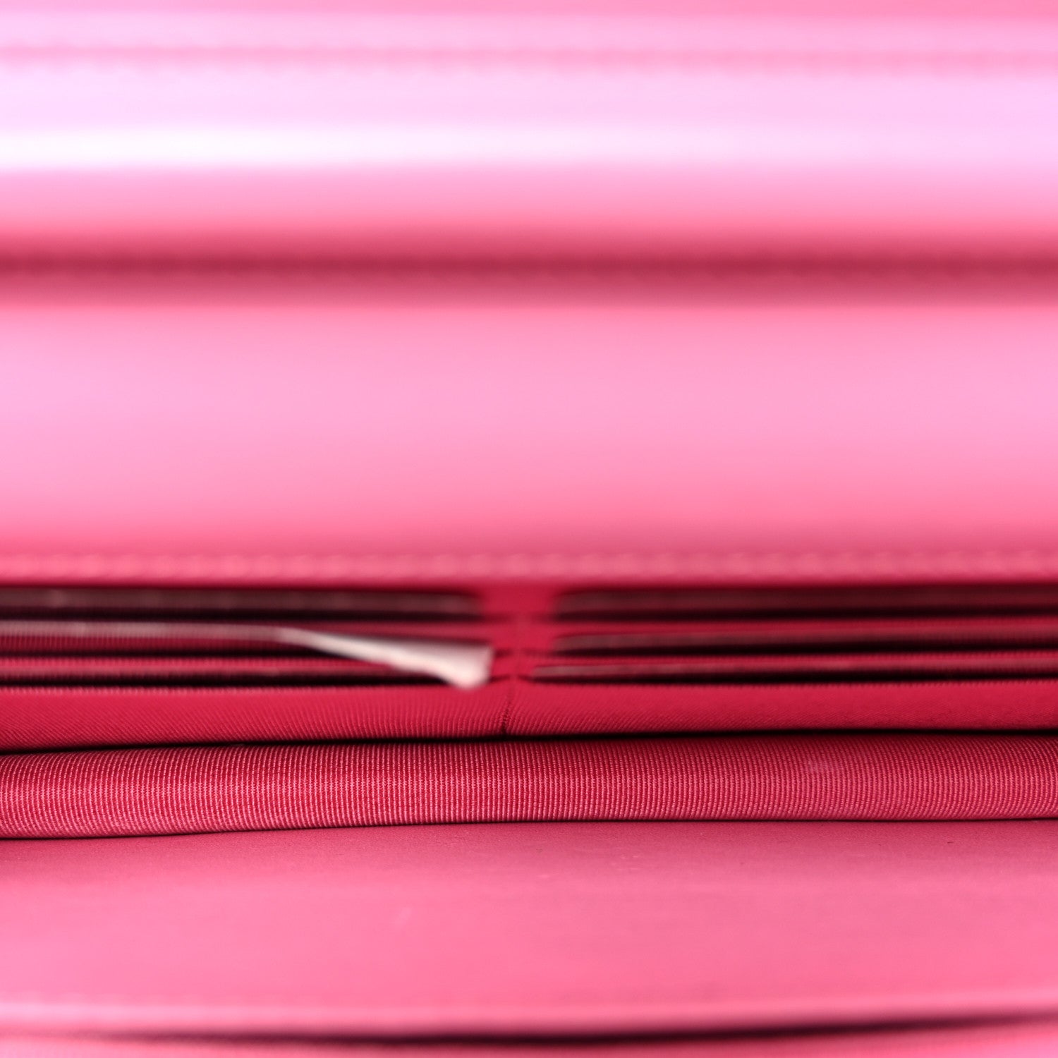 Aged Calfskin Quilted Gabrielle Wallet On Chain WOC Pink