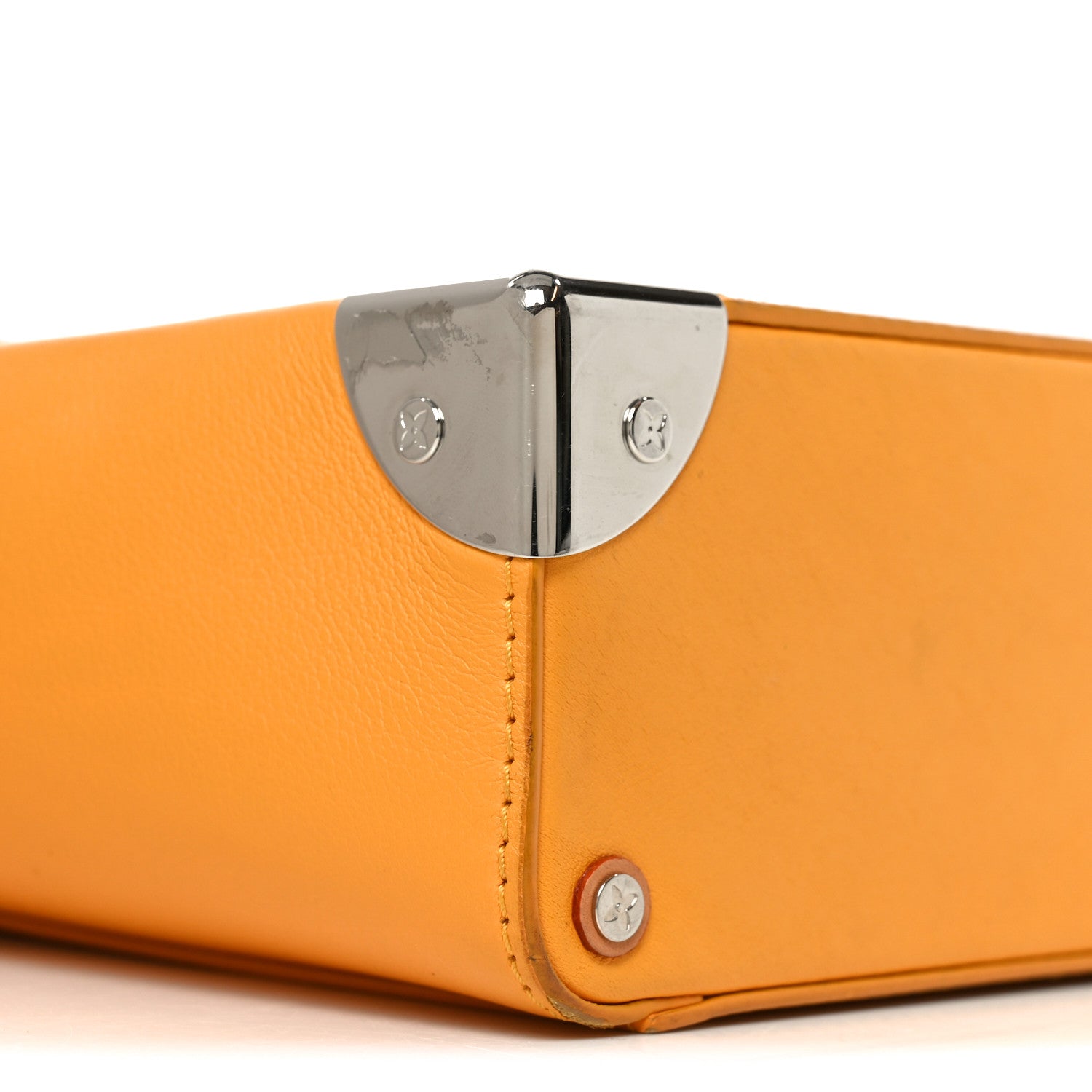 Calfskin N°7 Vertical Box Trunk Yellow