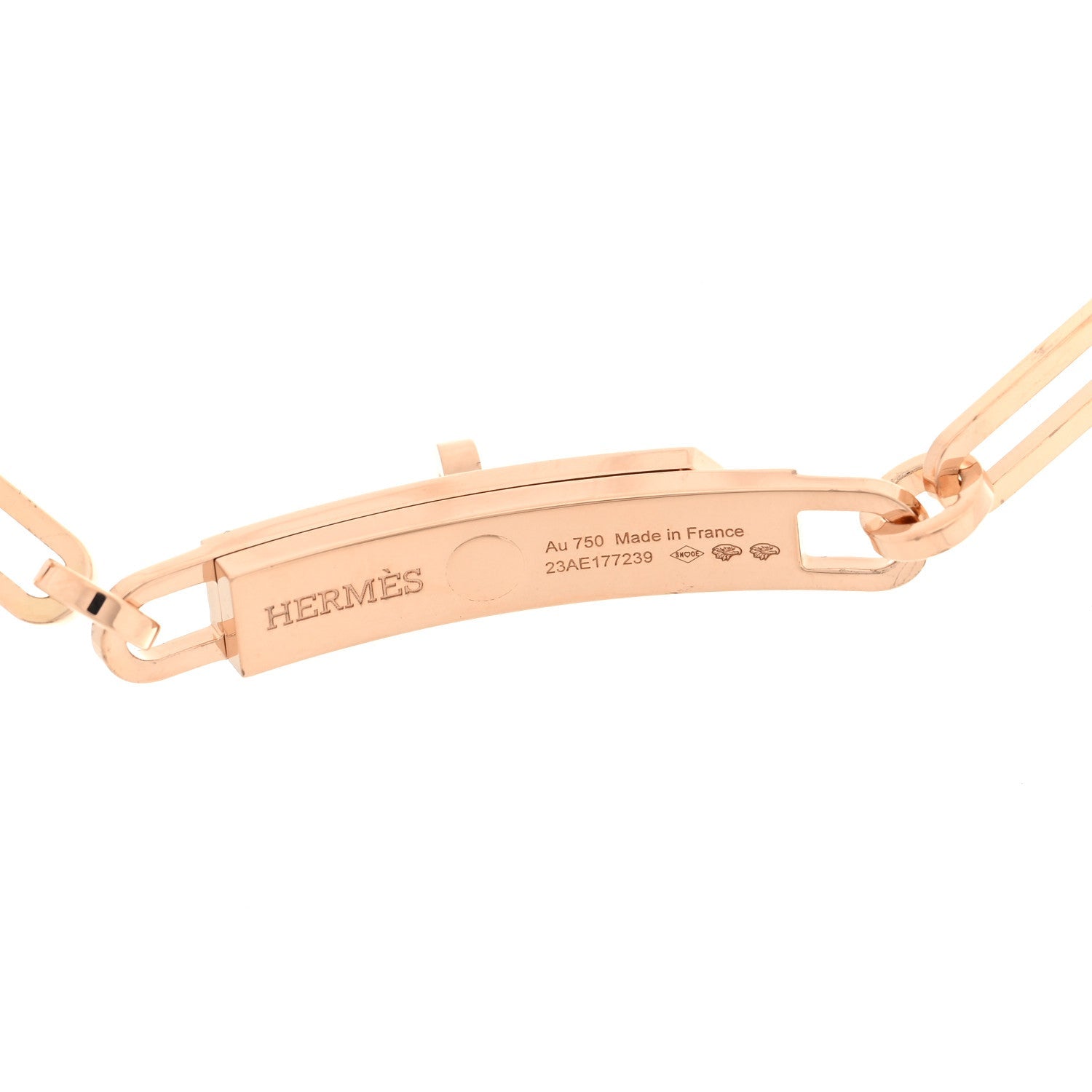 18K Rose Gold Diamond Pave Kelly Chaine Choker Necklace