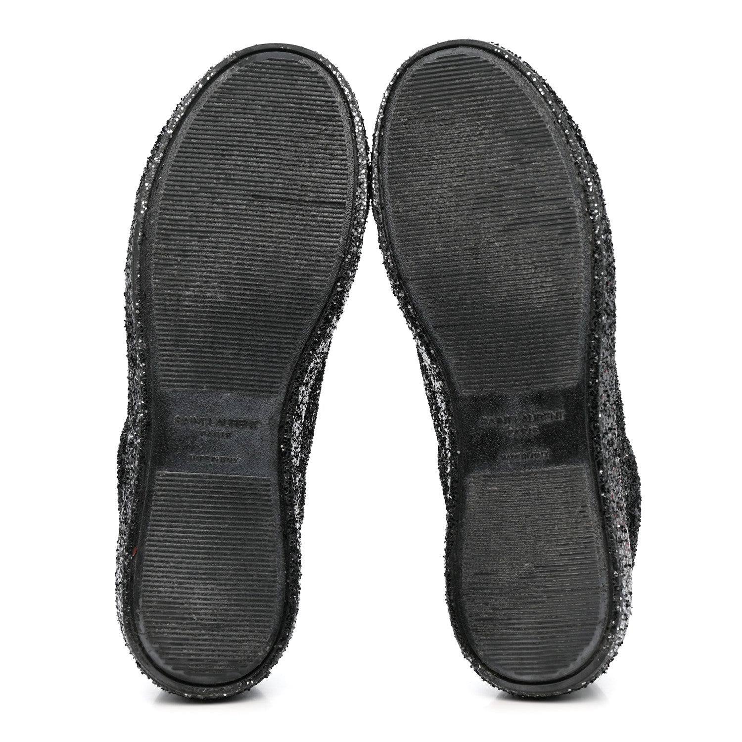 Calfskin Crystal Glitter Andy Sneakers 38.5 Black