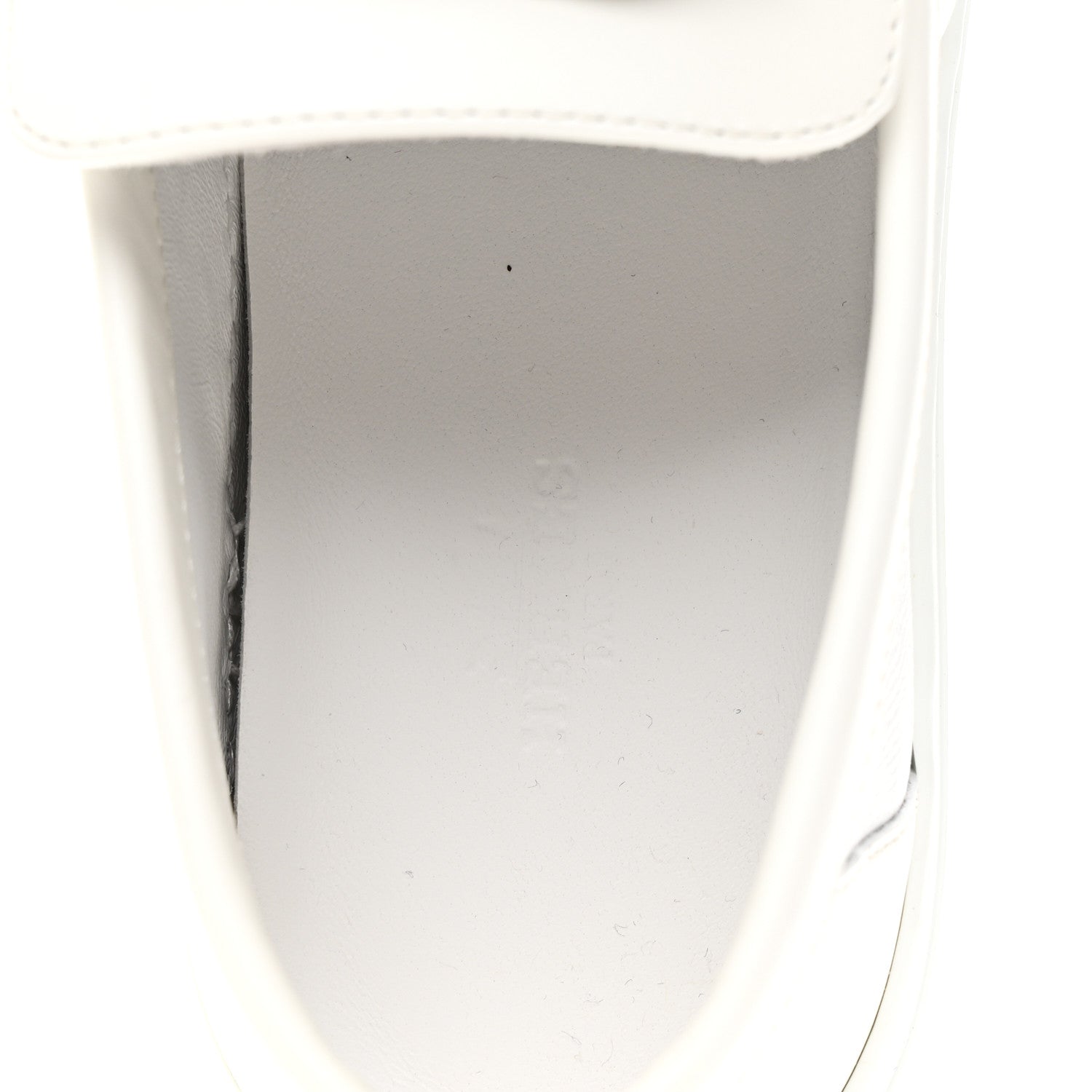 Epsom Calfskin Game Slip On Fringe Sneakers 38 White