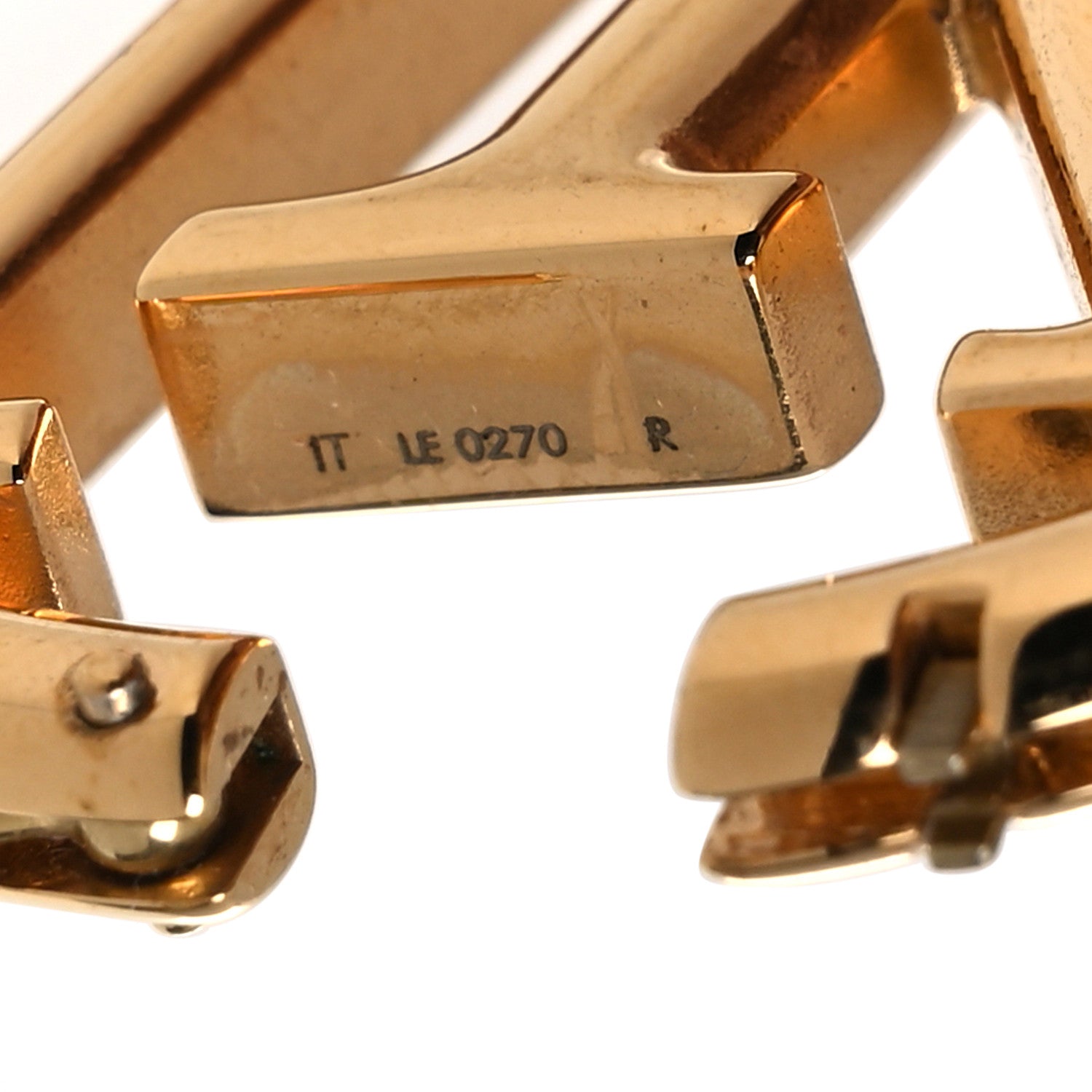 Metal Louise Hoop Earrings Gold