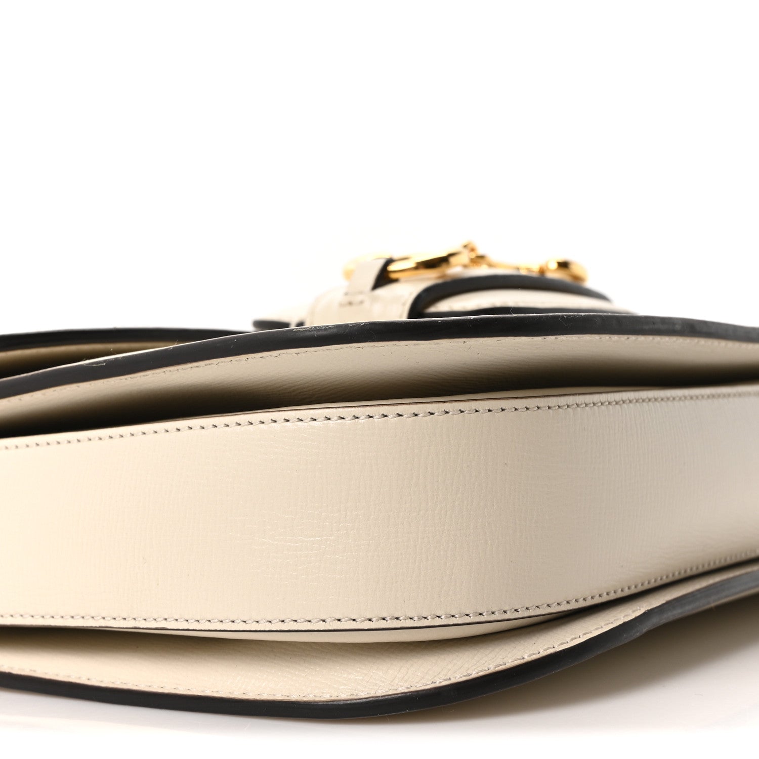 Azalea Calfskin Horsebit 1955 Shoulder Bag Mystic White