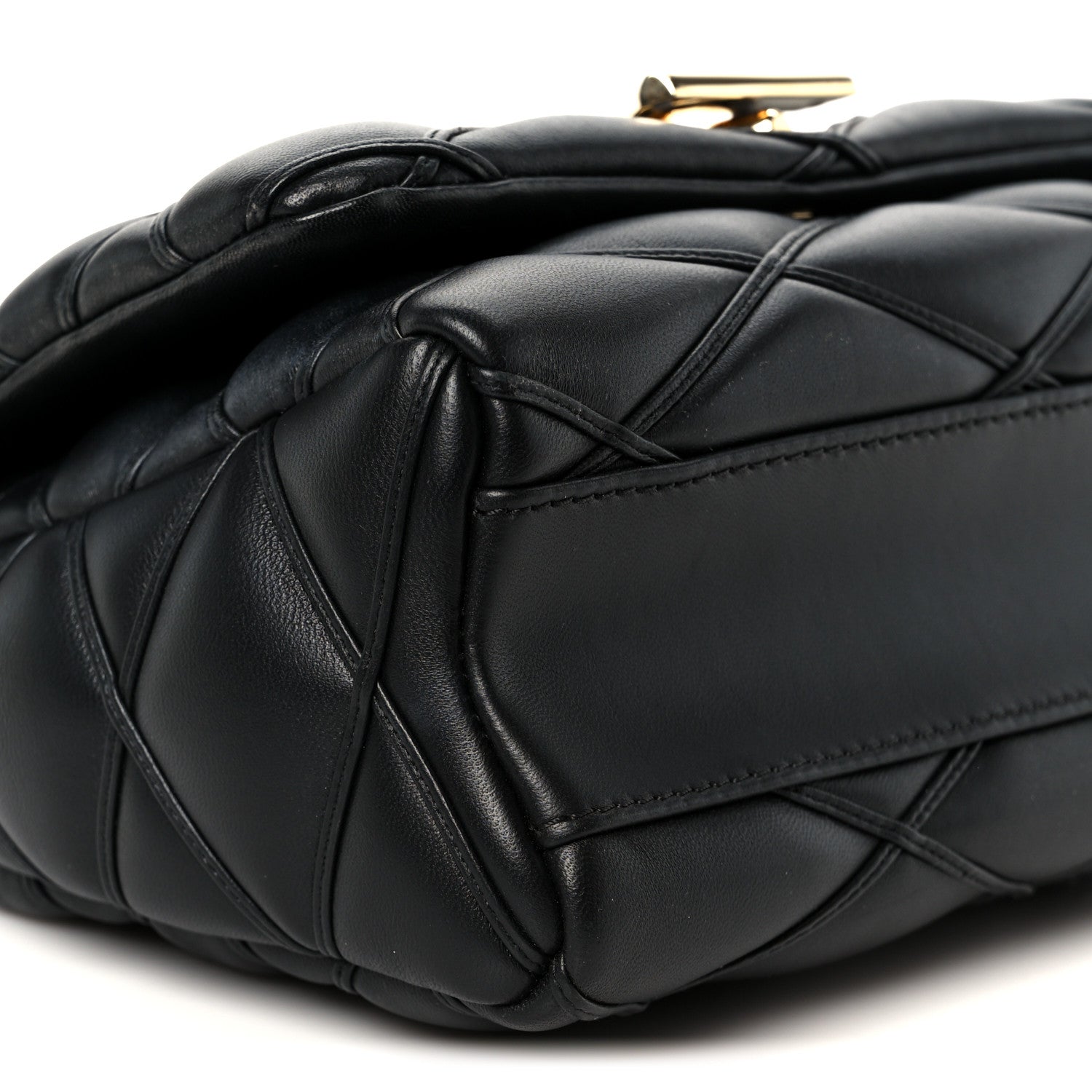 Lambskin Malletage Top Handle GO-14 MM Black