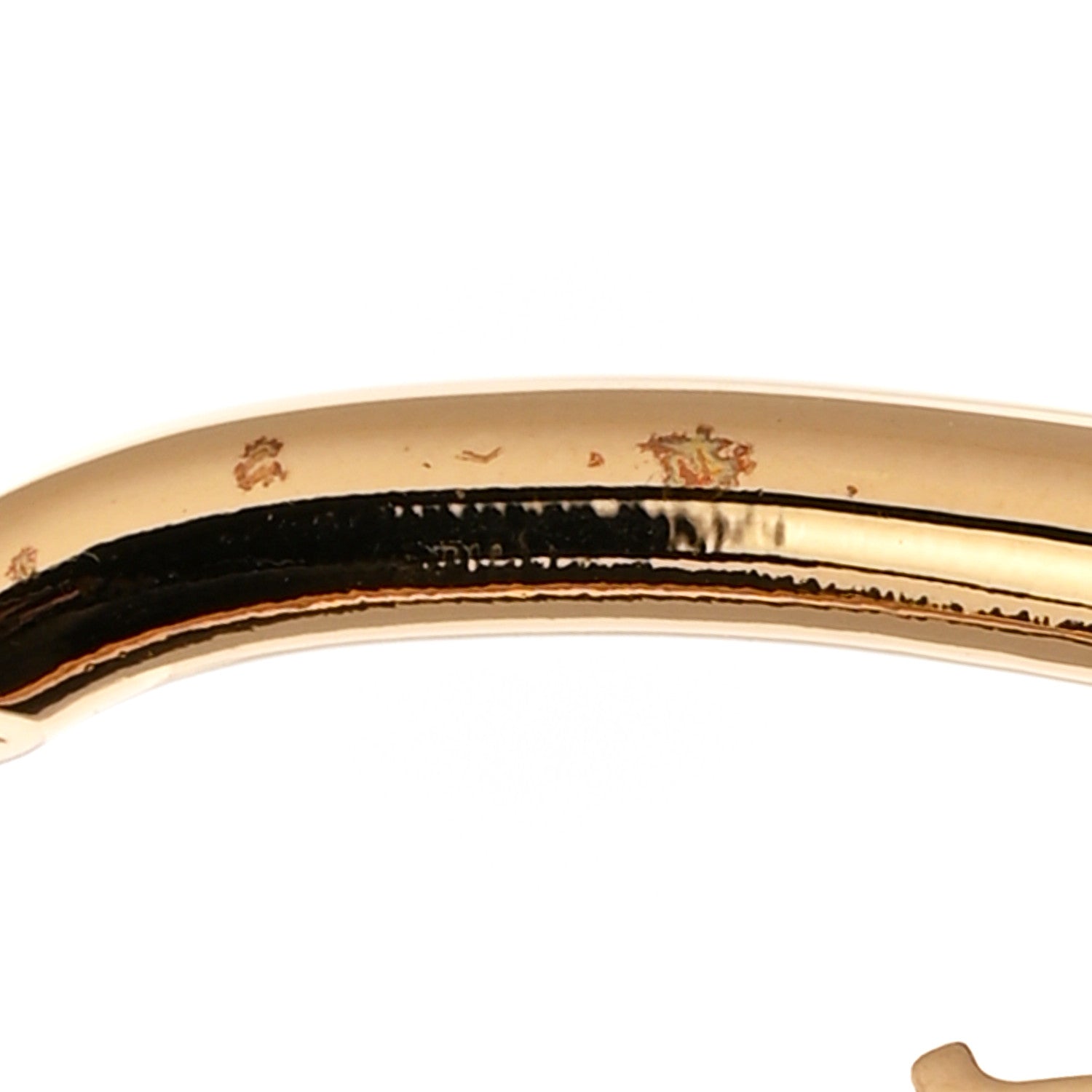 Metal Fall In Love Hoop Earrings GM Gold