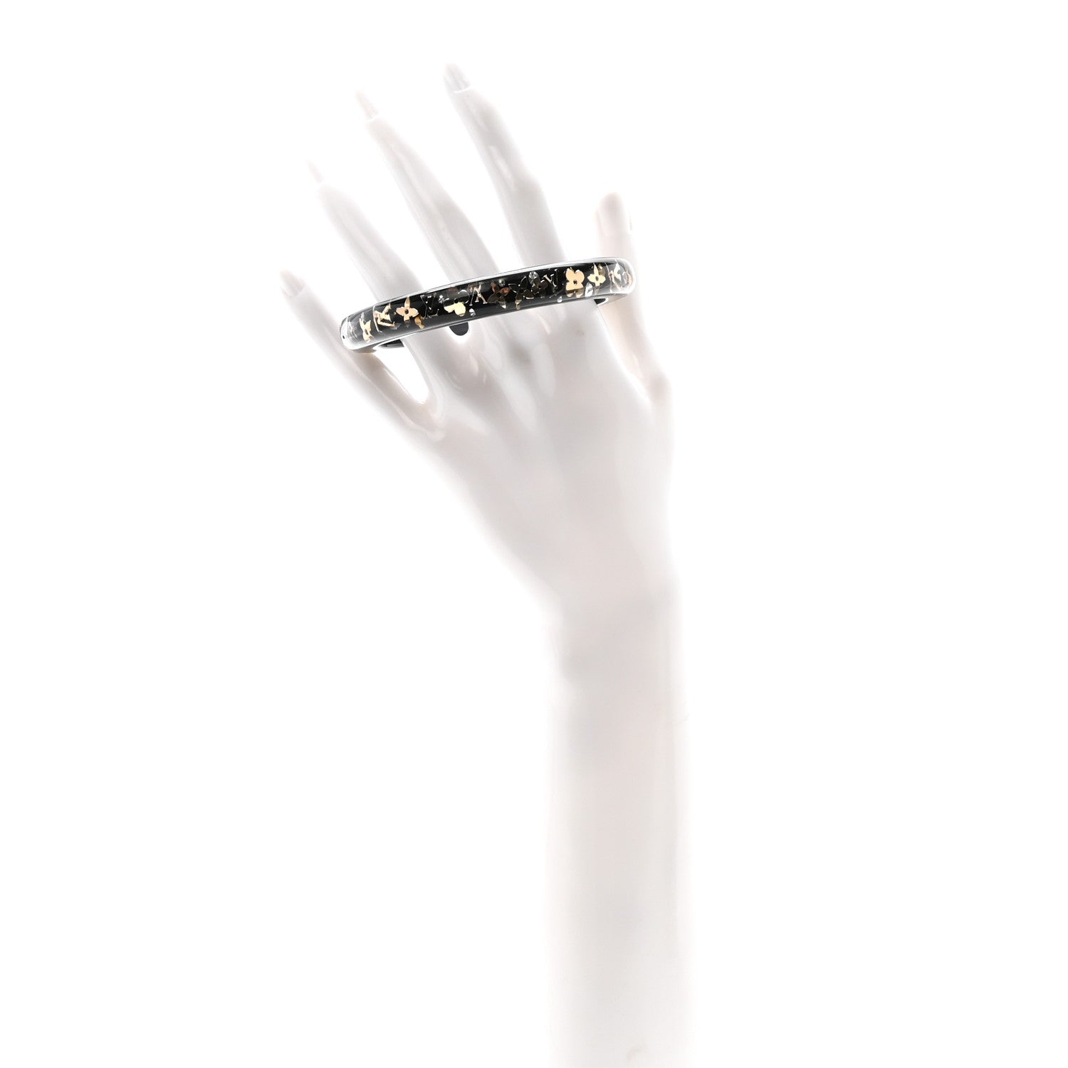 Resin Swarovski Large Inclusion Bracelet PM Black