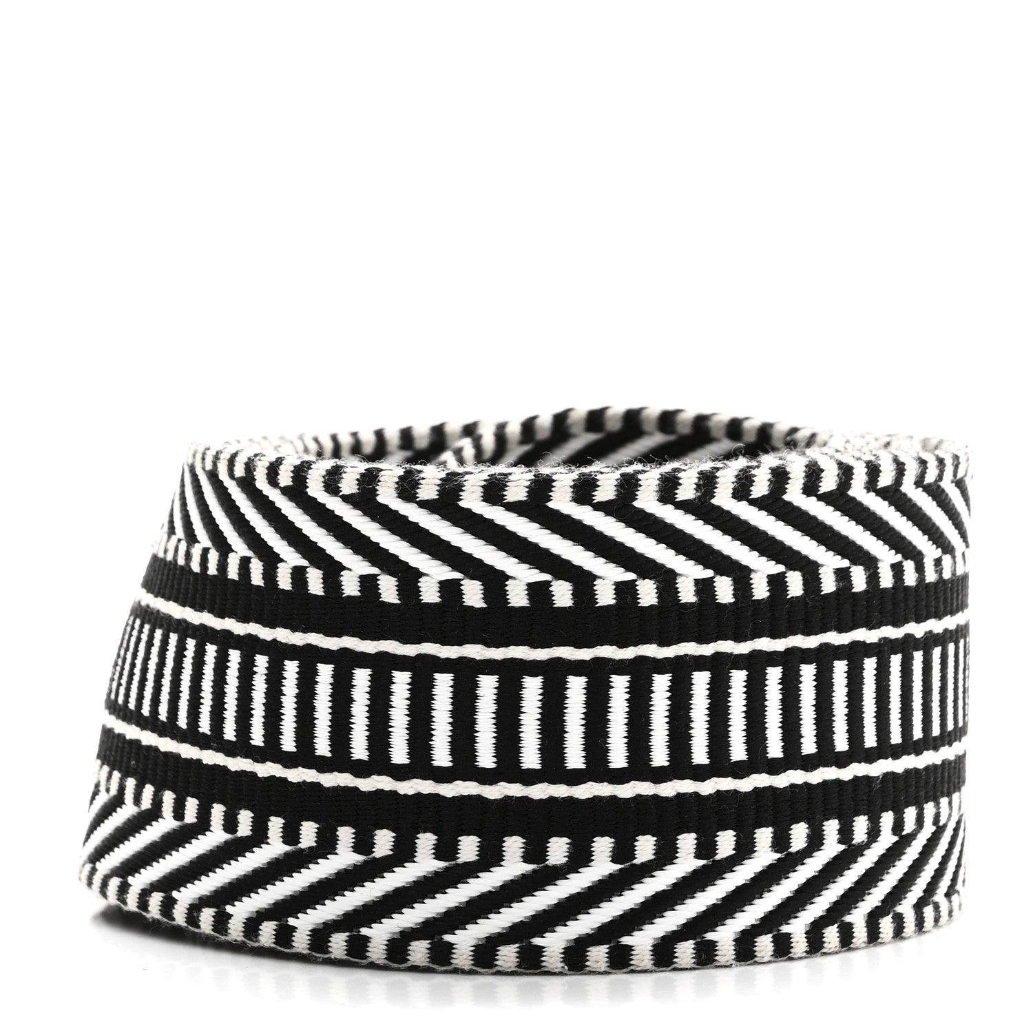 Toile Swift 50mm Sangle Cavale Shoulder Strap Black Ecru