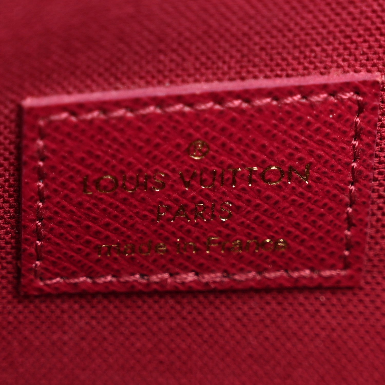 Monogram Pochette Felicie Chain Wallet Fuchsia