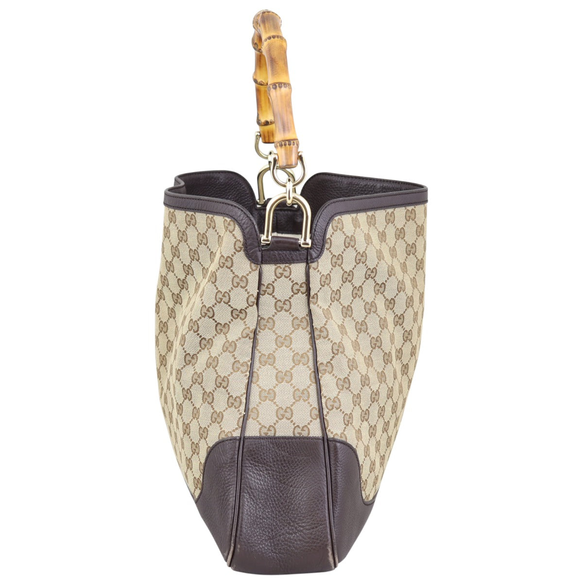 Gucci GG Canvas Diana Bamboo Shoulder Bag