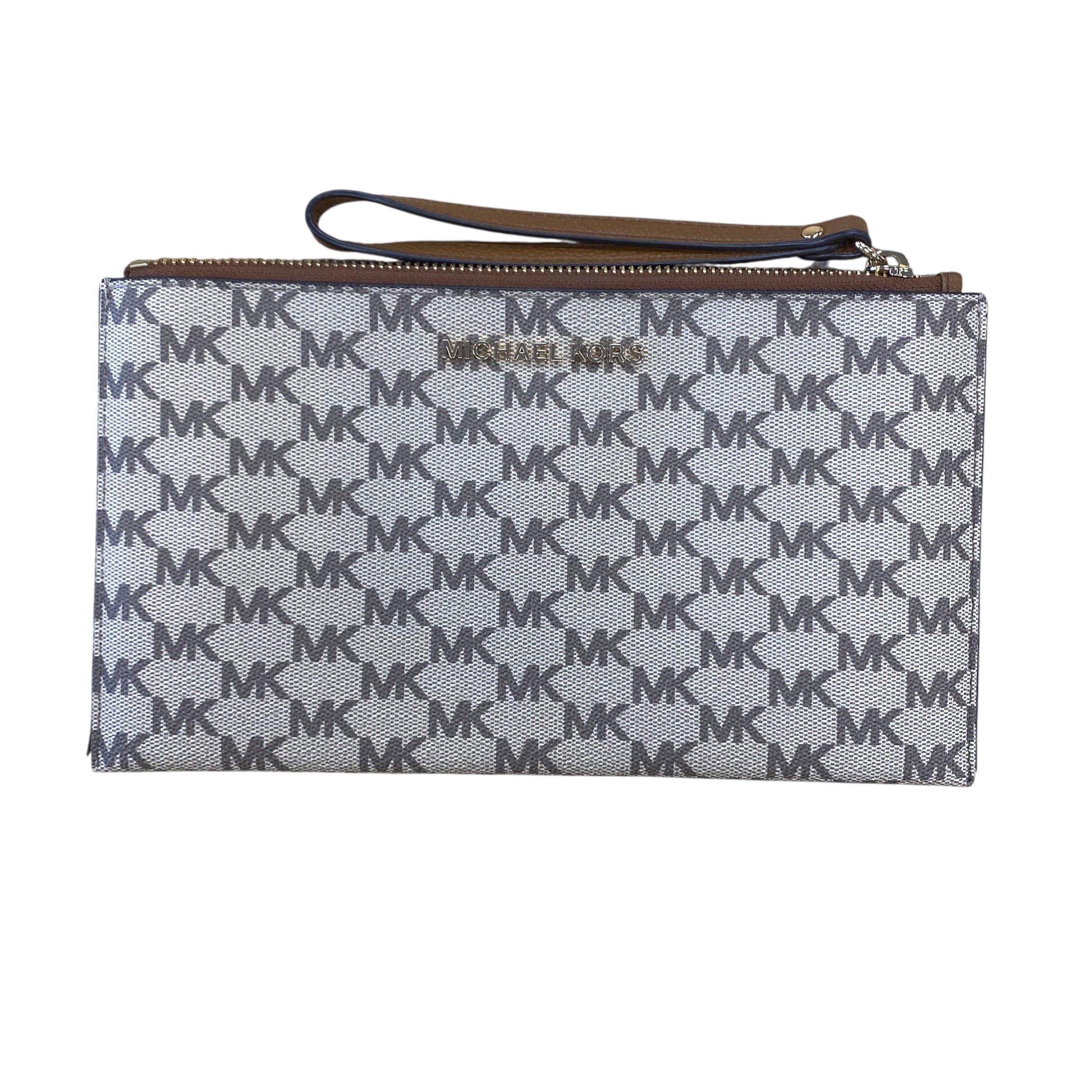 Wristlet Designer By Michael Kors In Tan, Size:Large