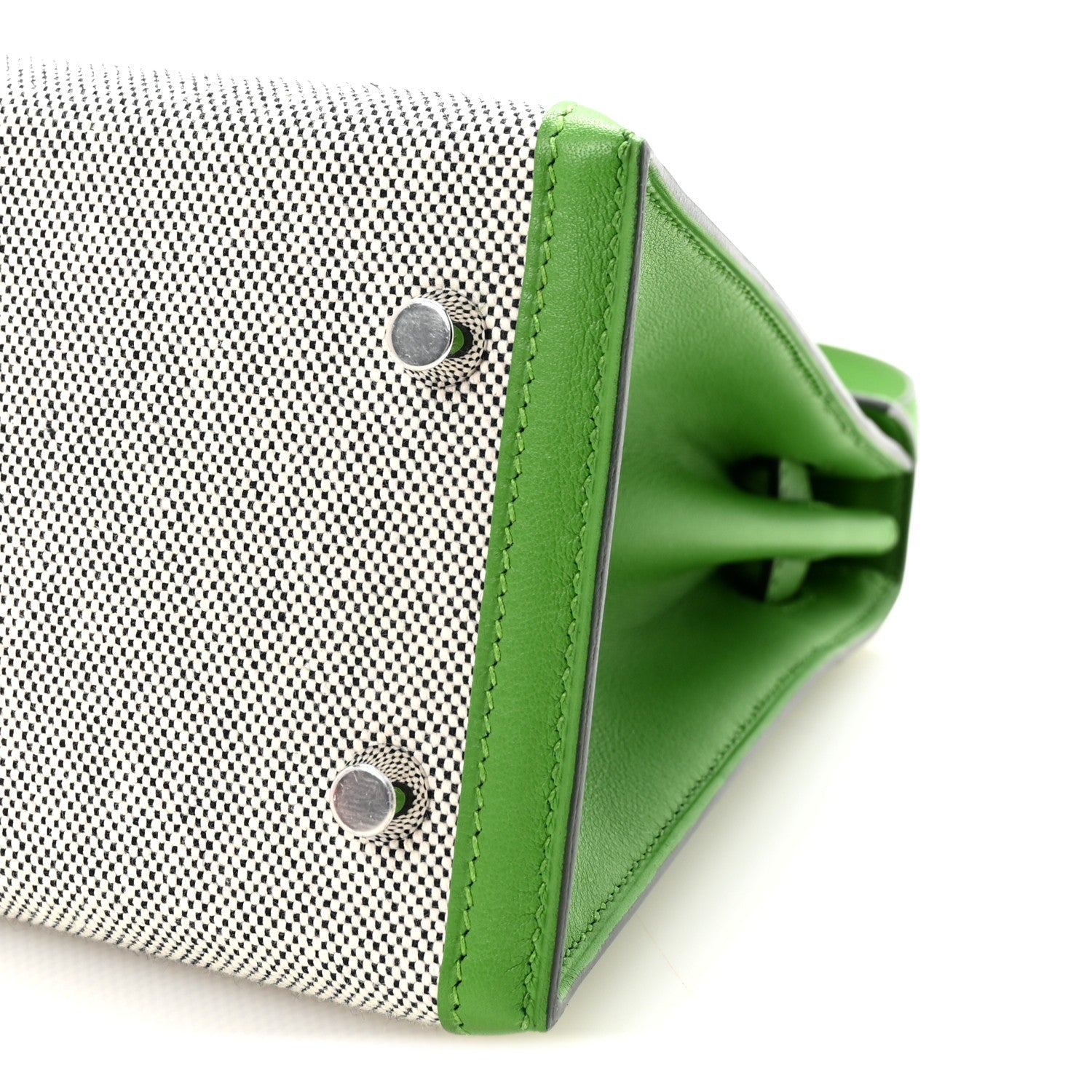 Toile H Swift Kelly Sellier 25 Ecru Vert Yucca