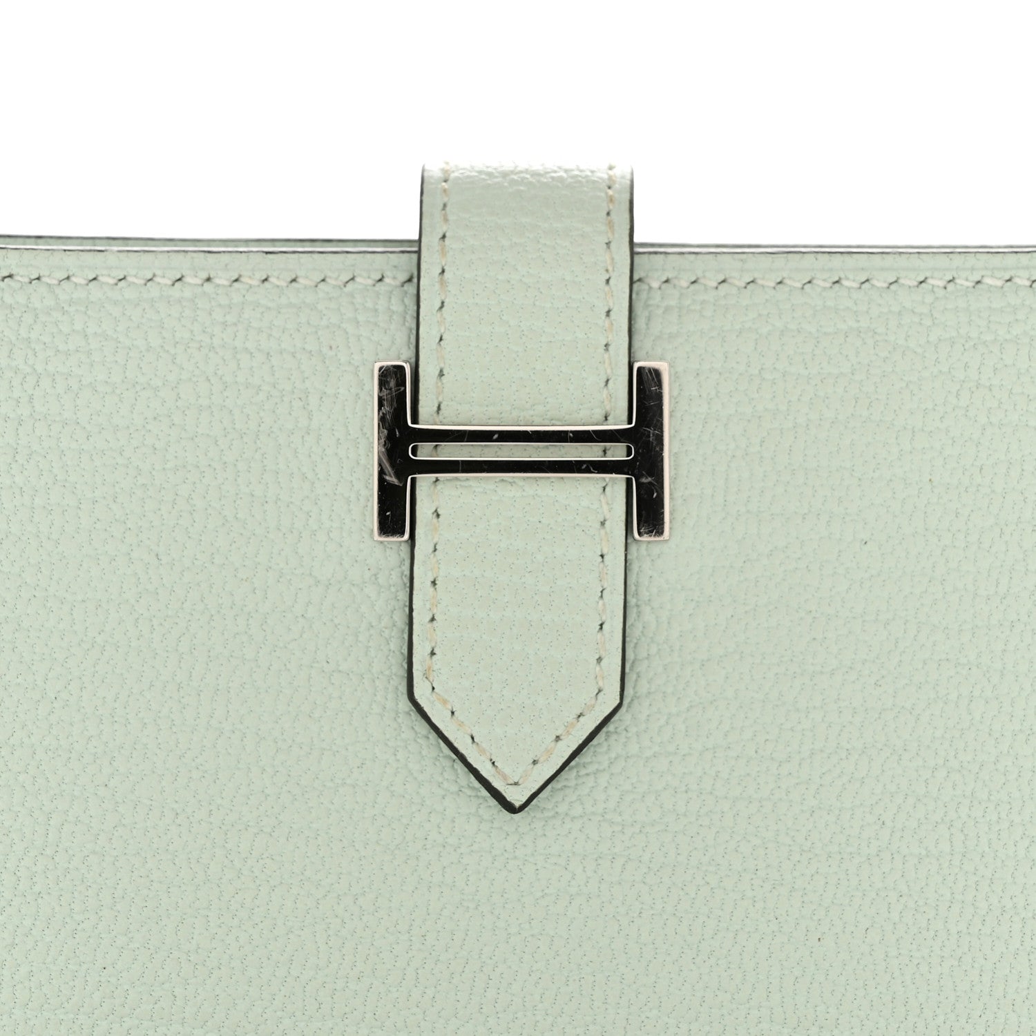 Chevre Mysore Bearn Card Holder Wallet Vert Peppermint
