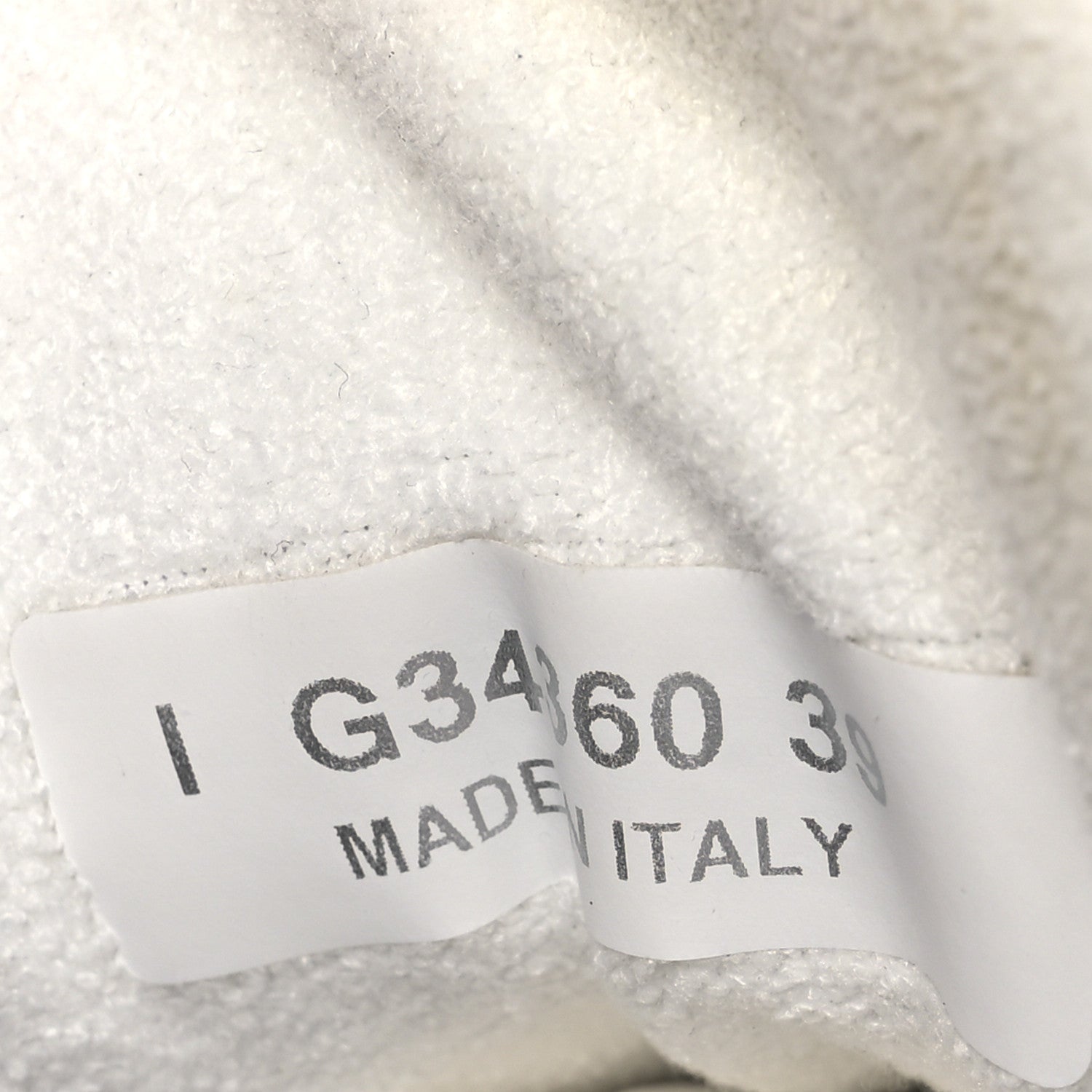 Suede Calfskin Fabric CC Sneakers 39 White
