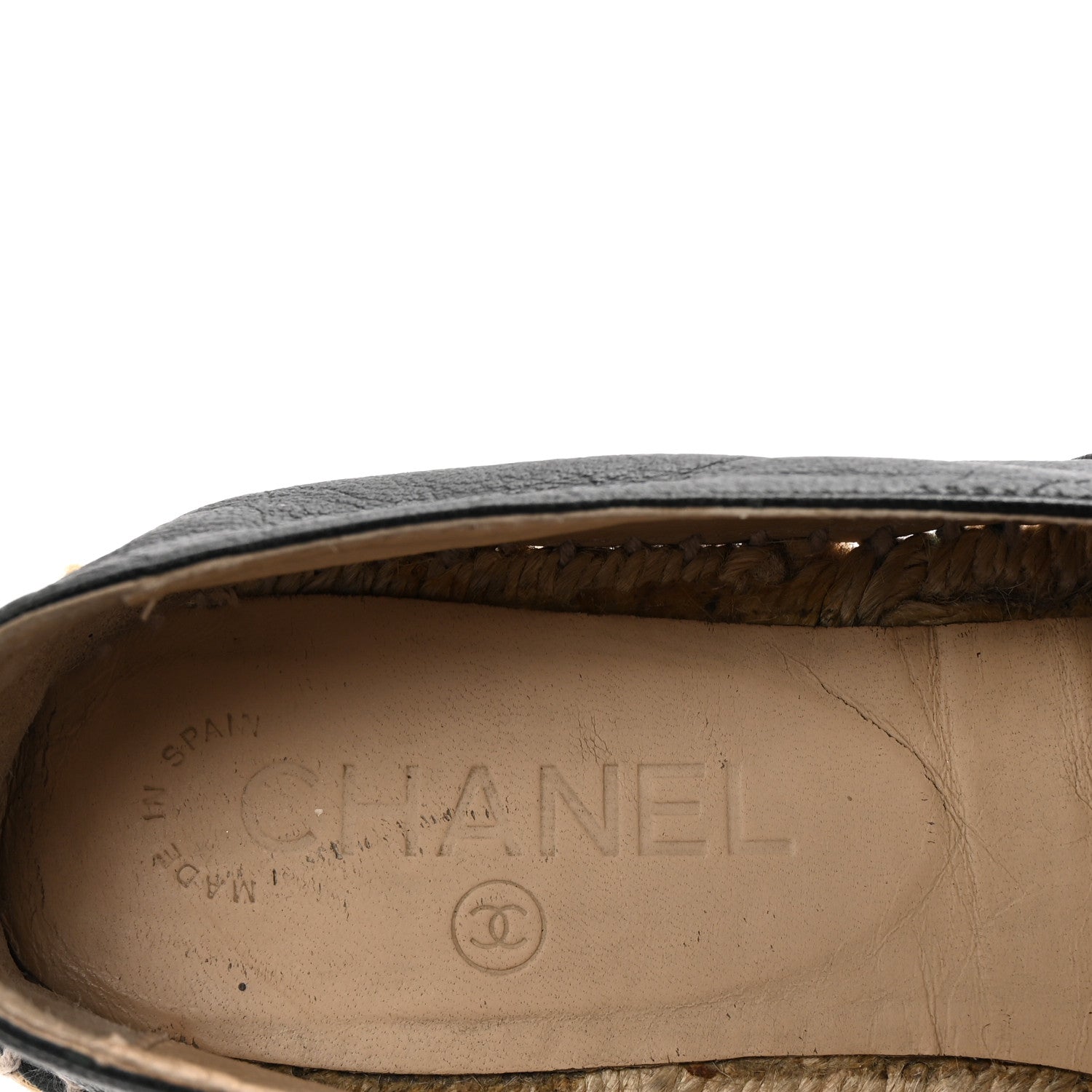 Lambskin CC Espadrilles 38 Black