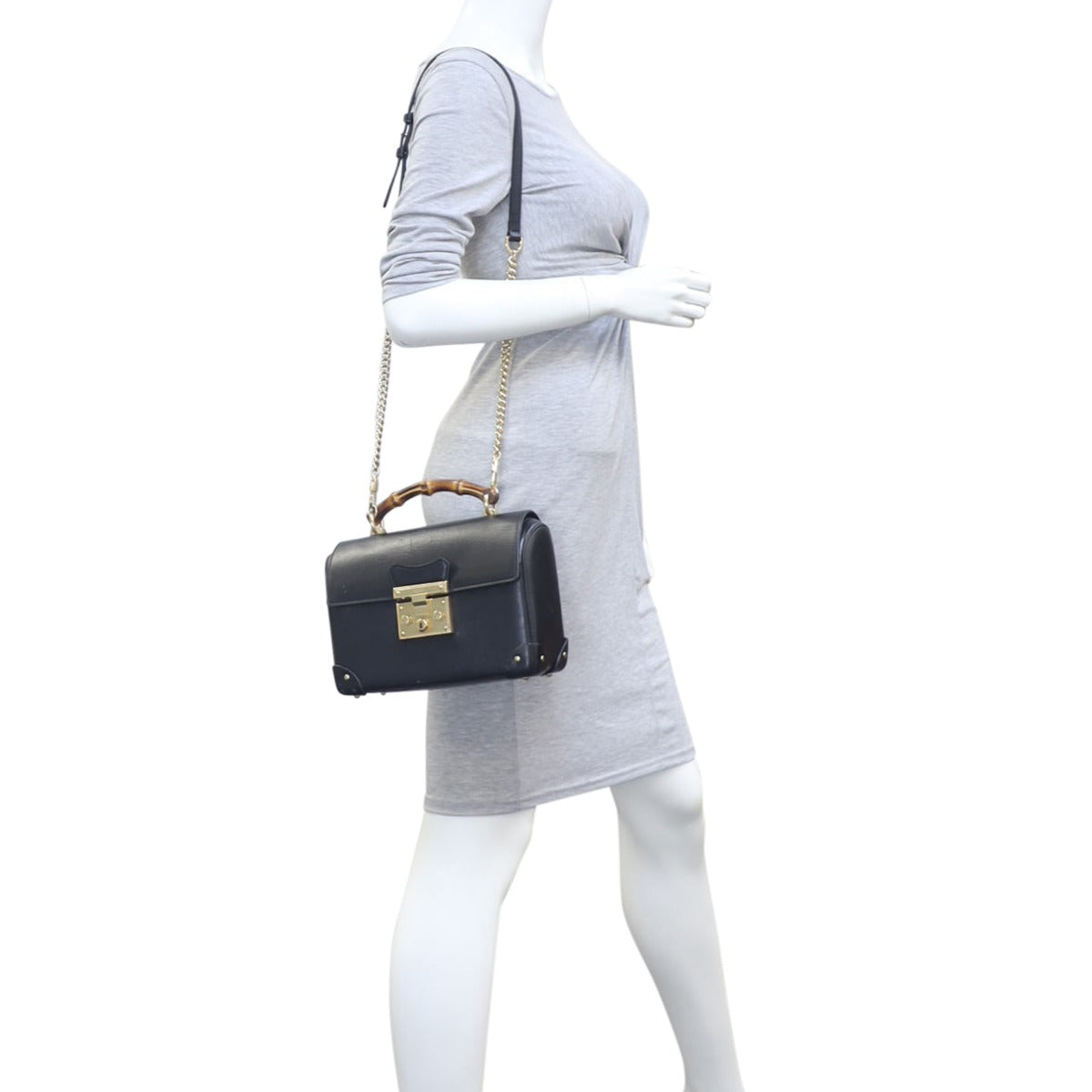 Gucci Padlock Small Bamboo Shoulder Bag