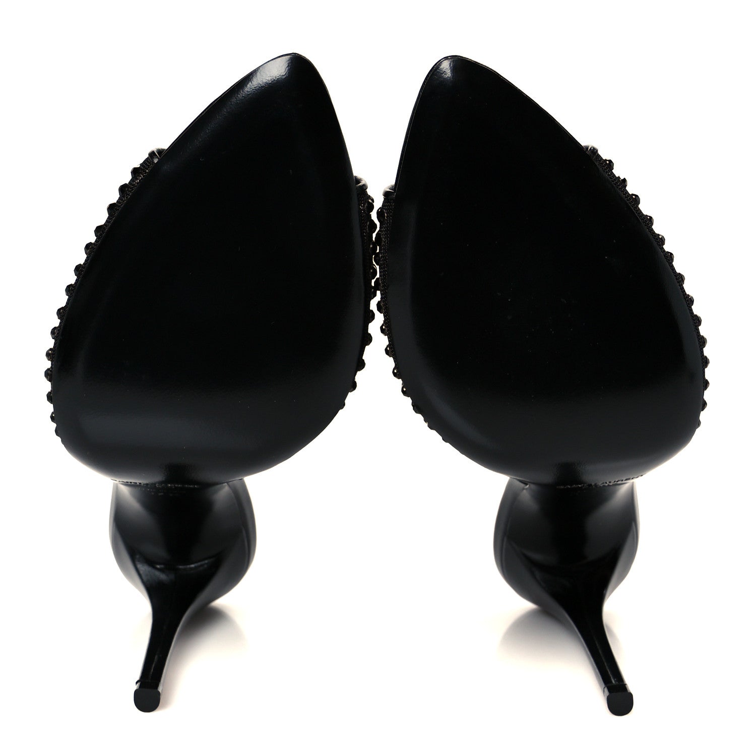 Tulle Strass Gippy 110 Mule Sandals 37.5 Black