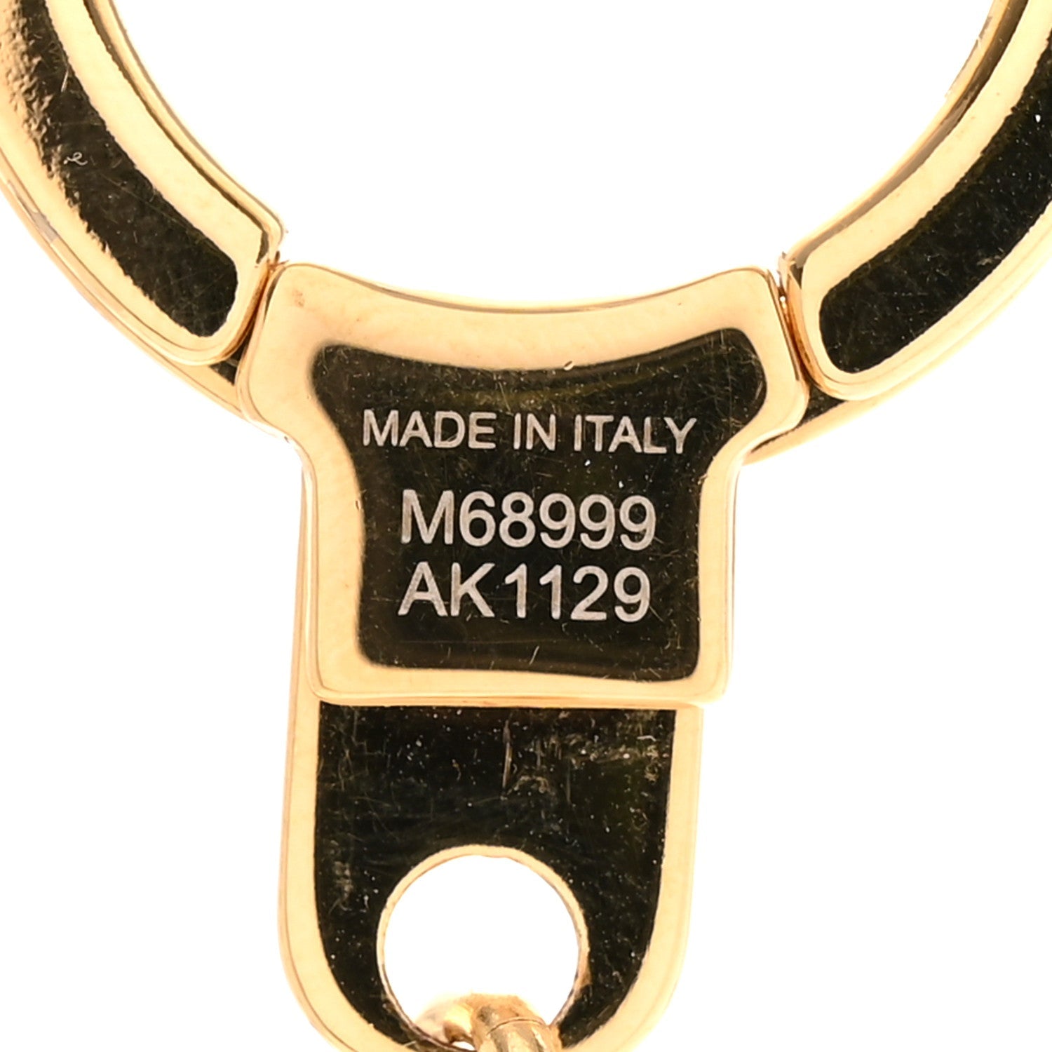 Monogram Spring Street Bag Charm Key Holder Gold