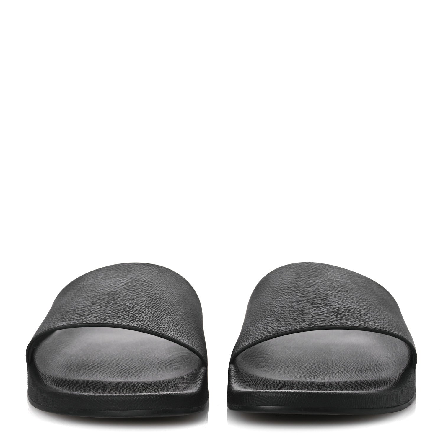 Damier Graphite Mens Waterfront Slide Sandal 9 Black