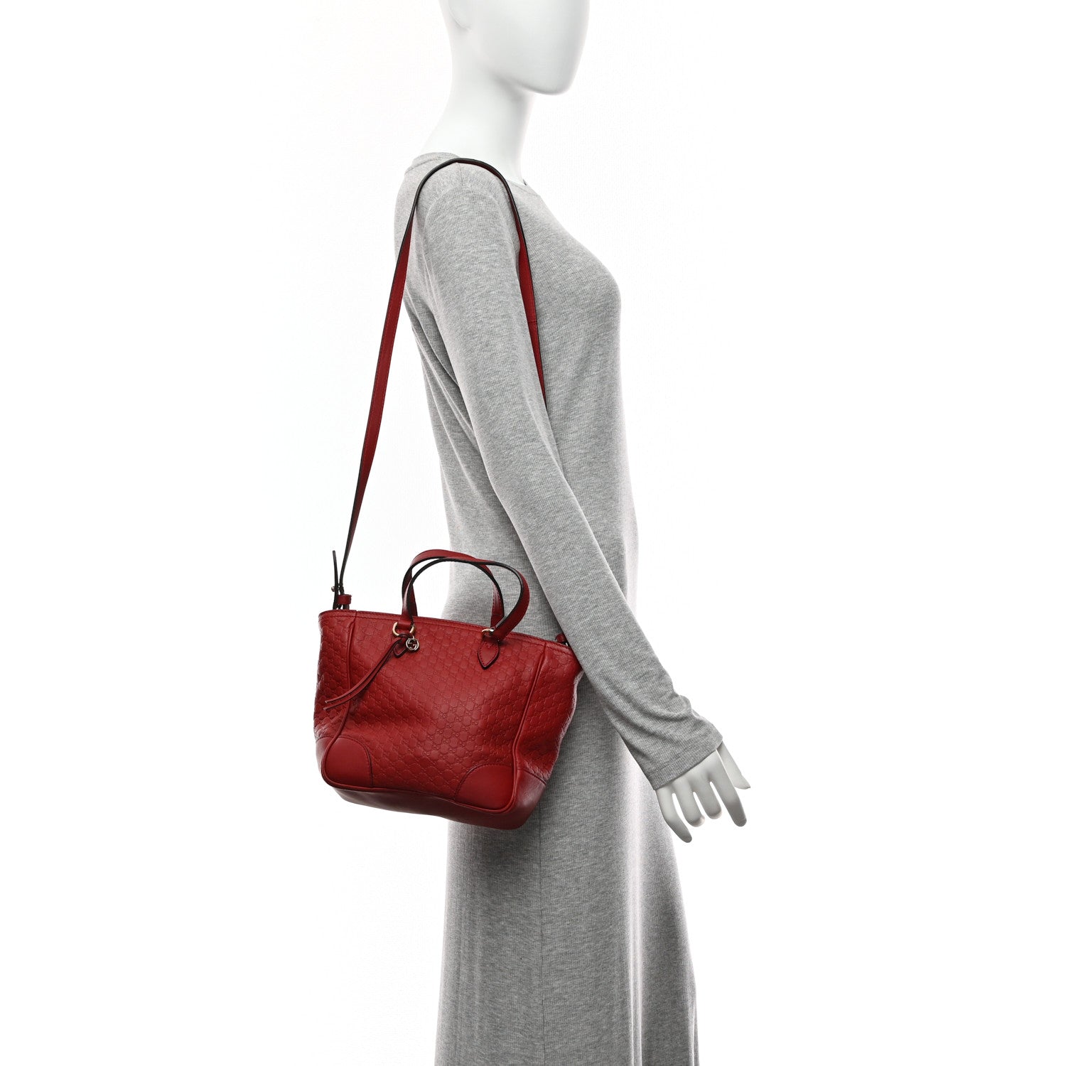 Microguccissima Small Bree Tote Red