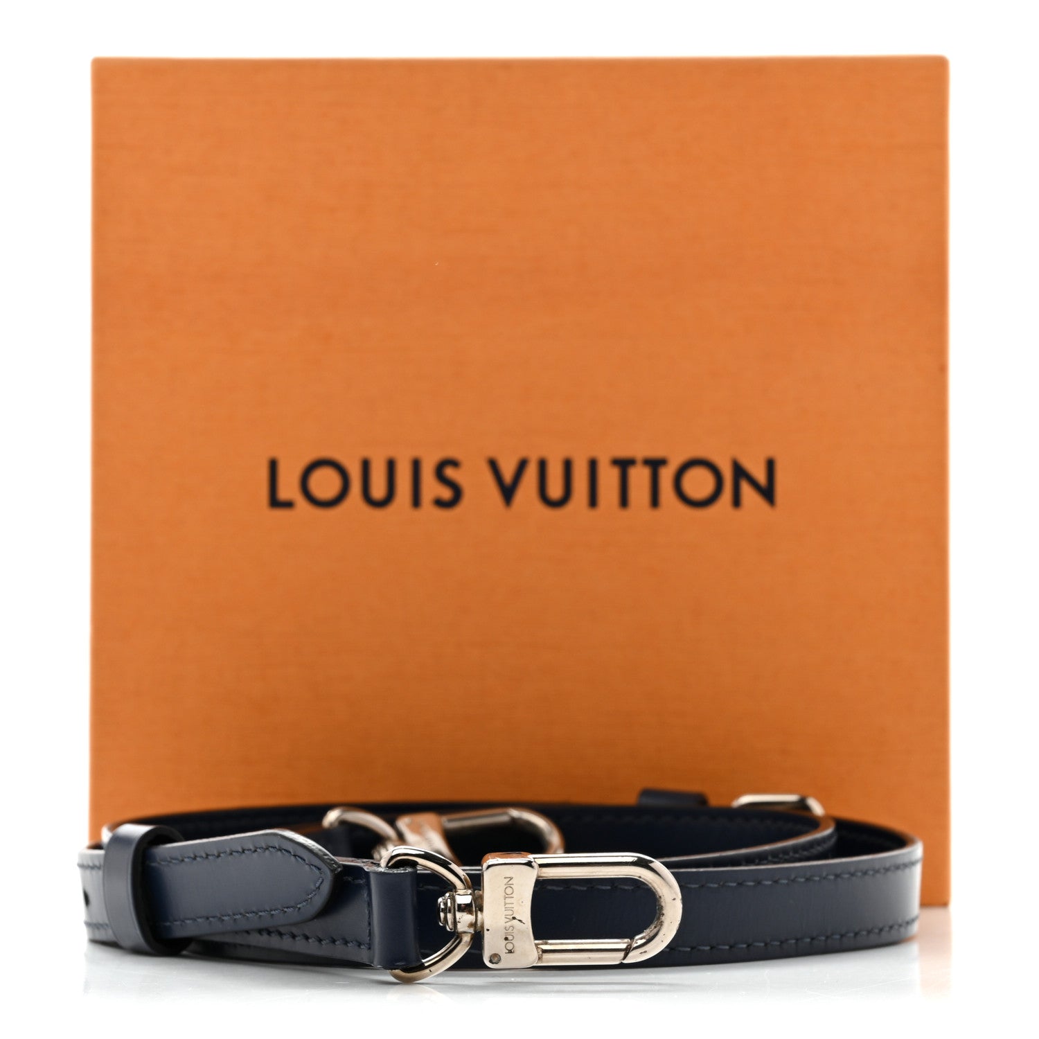 Calfskin Adjustable Keepall Bandouliere Shoulder Strap Blue