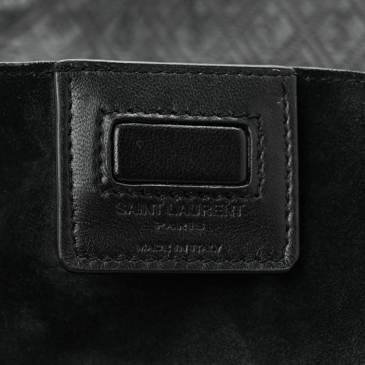 Calfskin Monogram Deli Paper Bag  Vintage Black