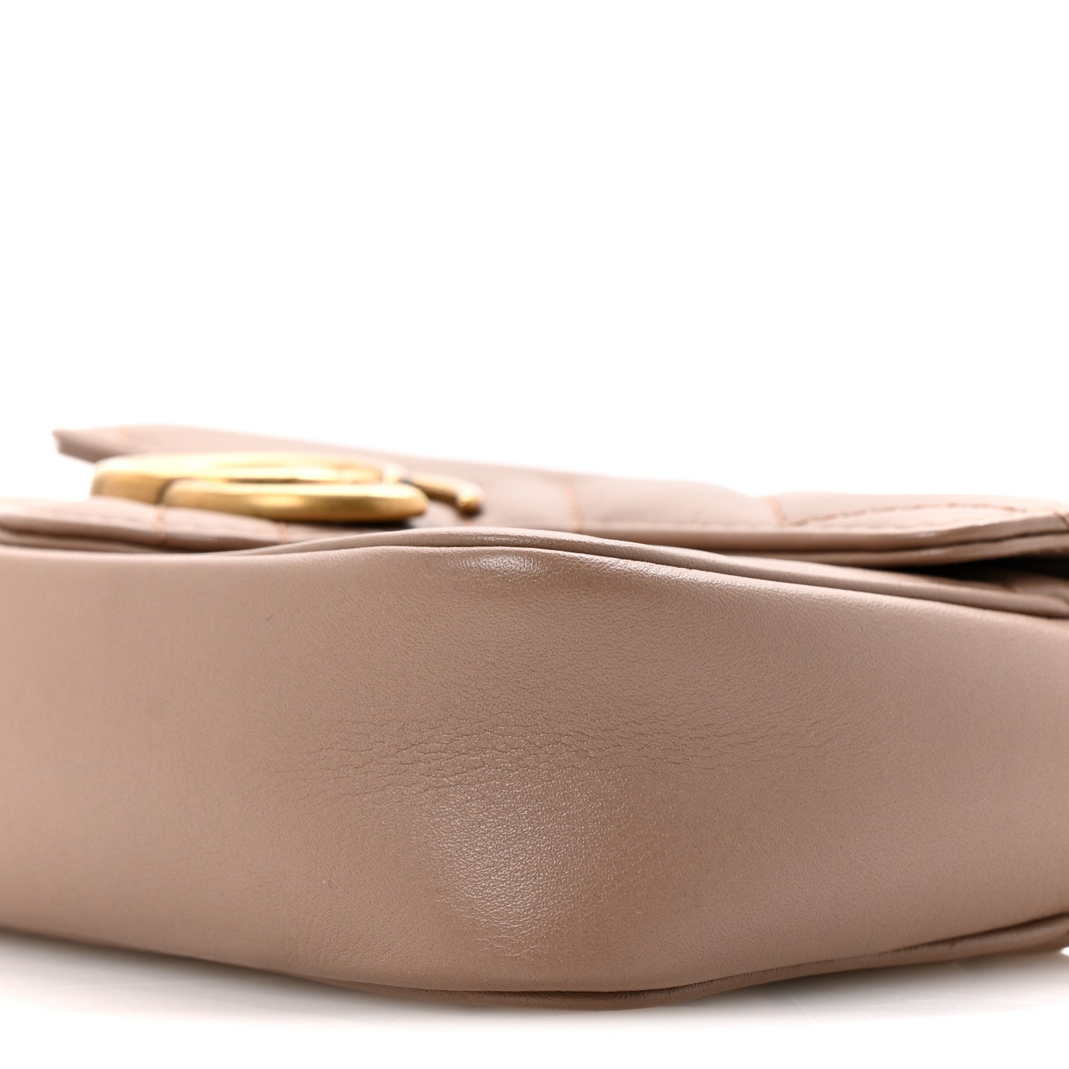 Calfskin Matelasse Super Mini GG Marmont Shoulder Bag Porcelain Rose