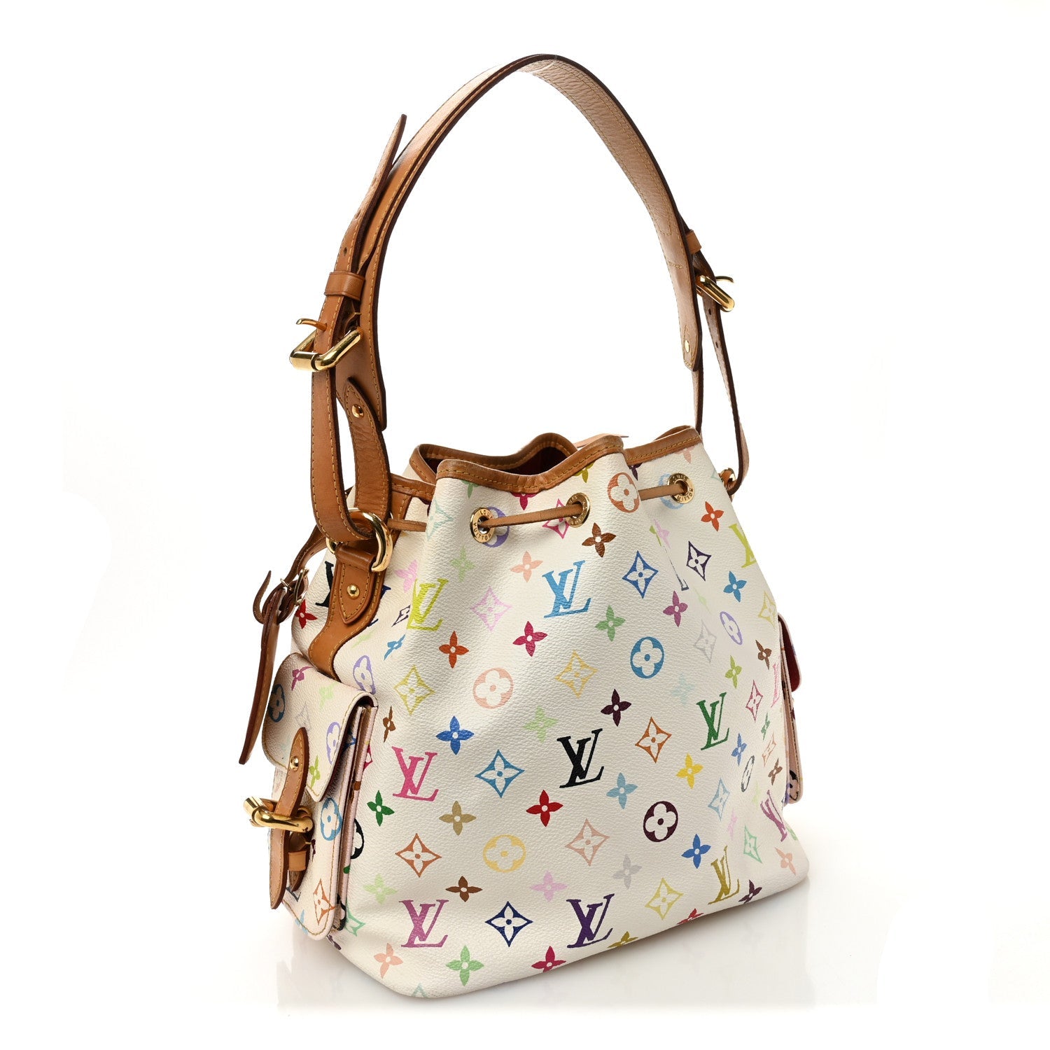 Monogram Multicolor Petit Noe White