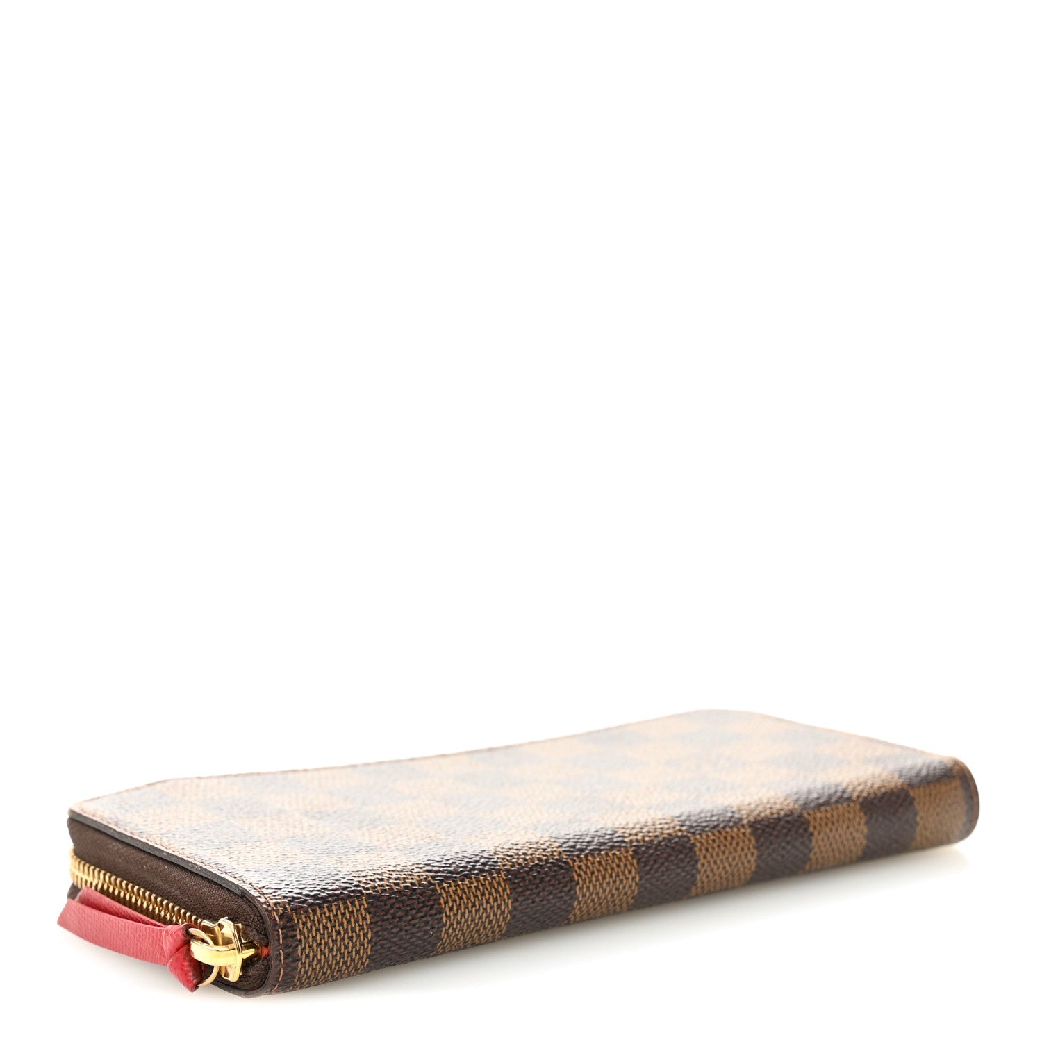 Damier Ebene Clemence Wallet Cherry