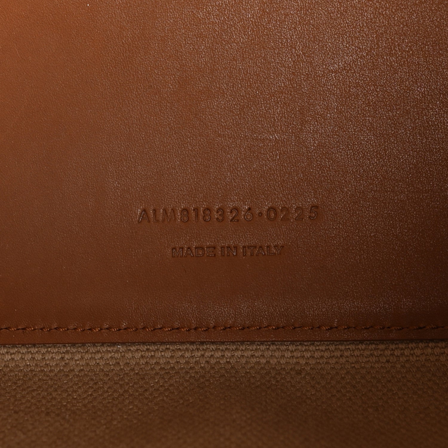 Canvas Calfskin Small Bucket Bag Desert Dust Brick