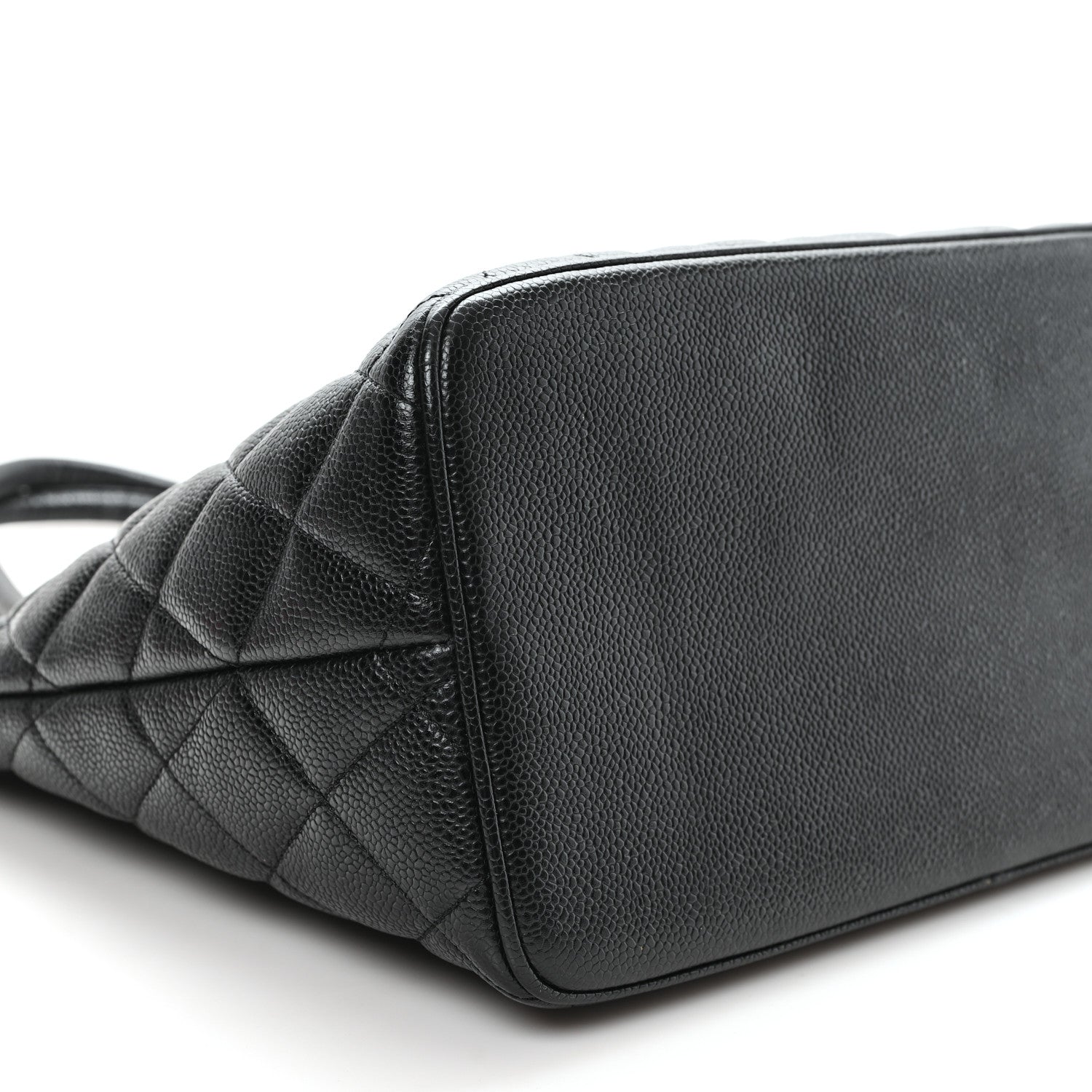 Caviar Quilted Medallion Tote Black