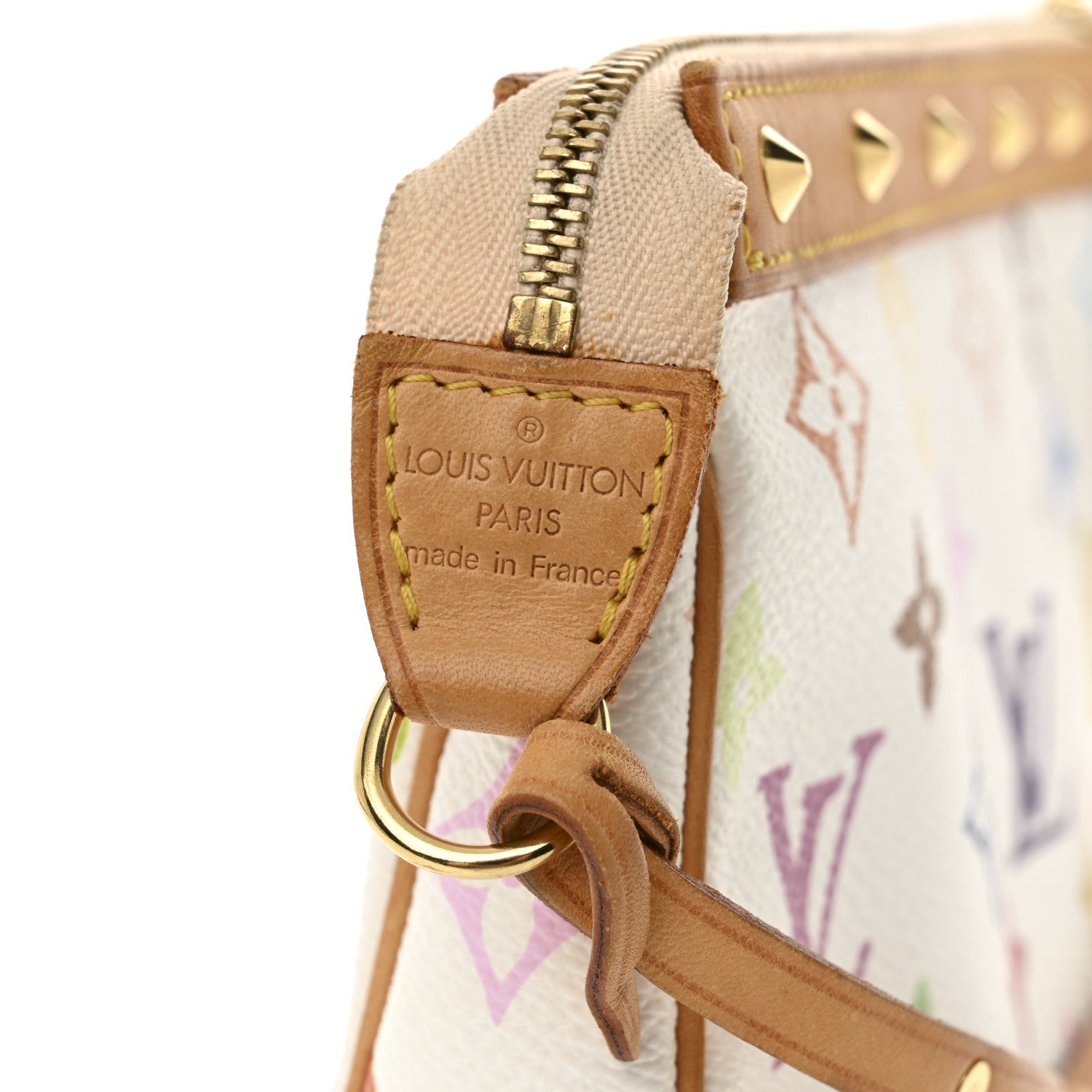 Monogram Multicolor Pochette Accessories White