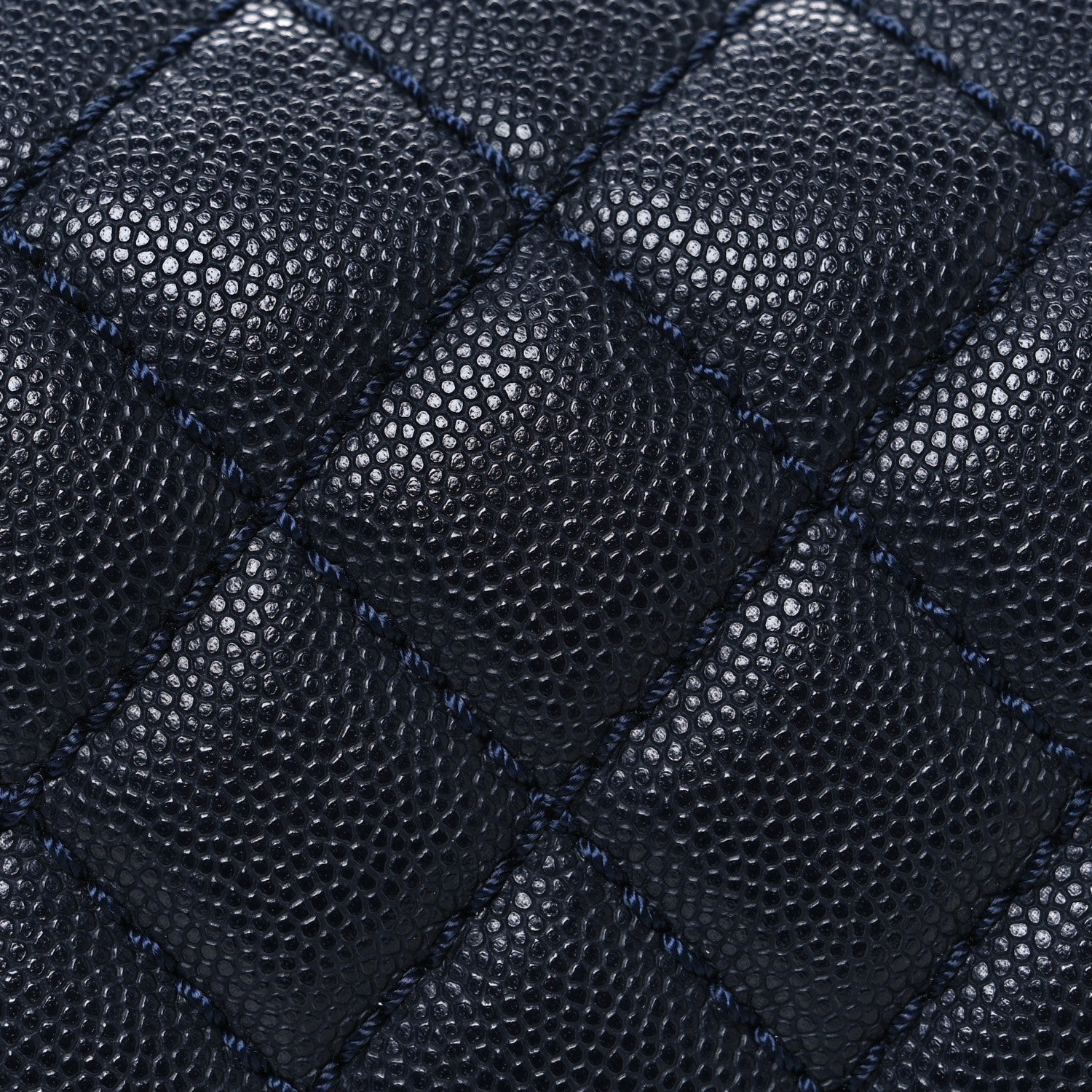 Caviar Quilted Small Coco Handle Flap Navy