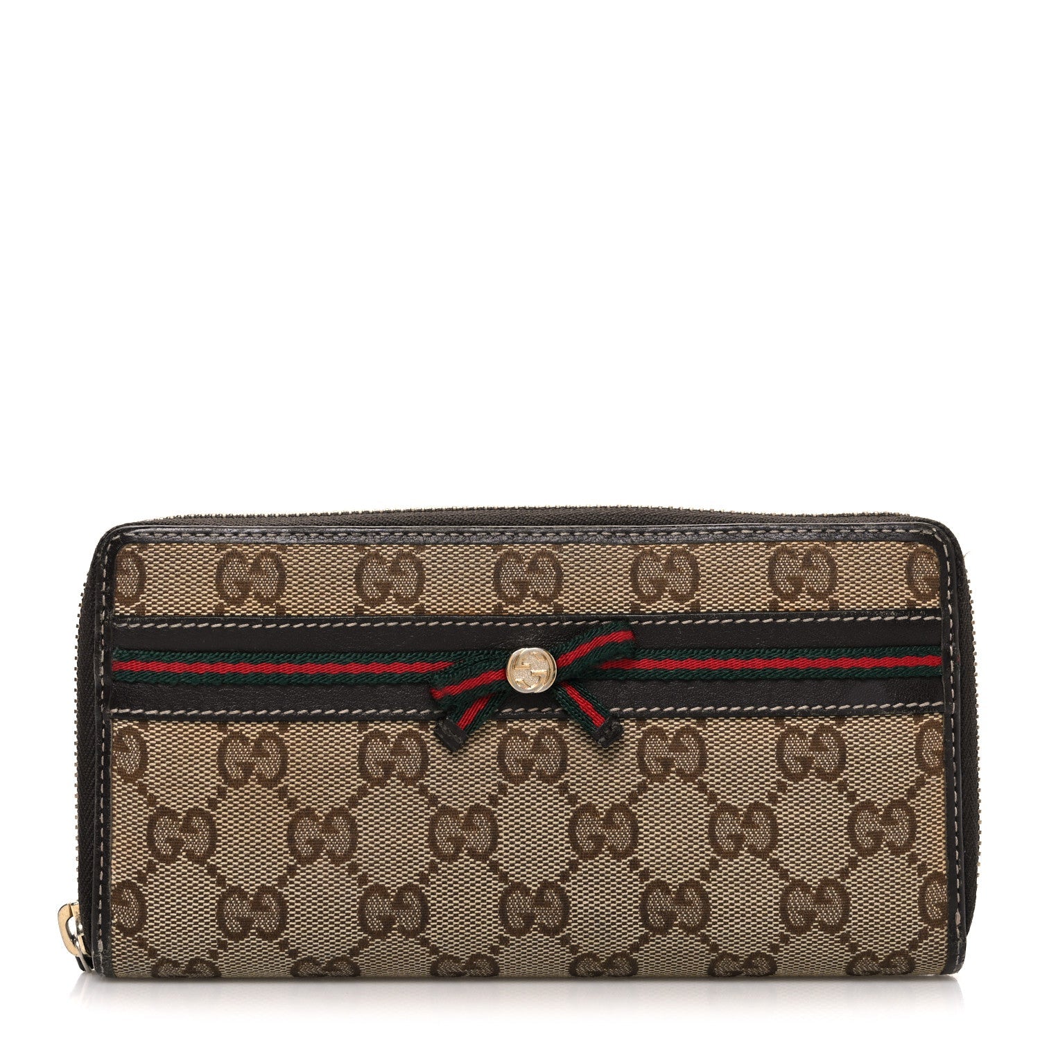 Monogram Mayfair Zip Around Wallet Dark Brown