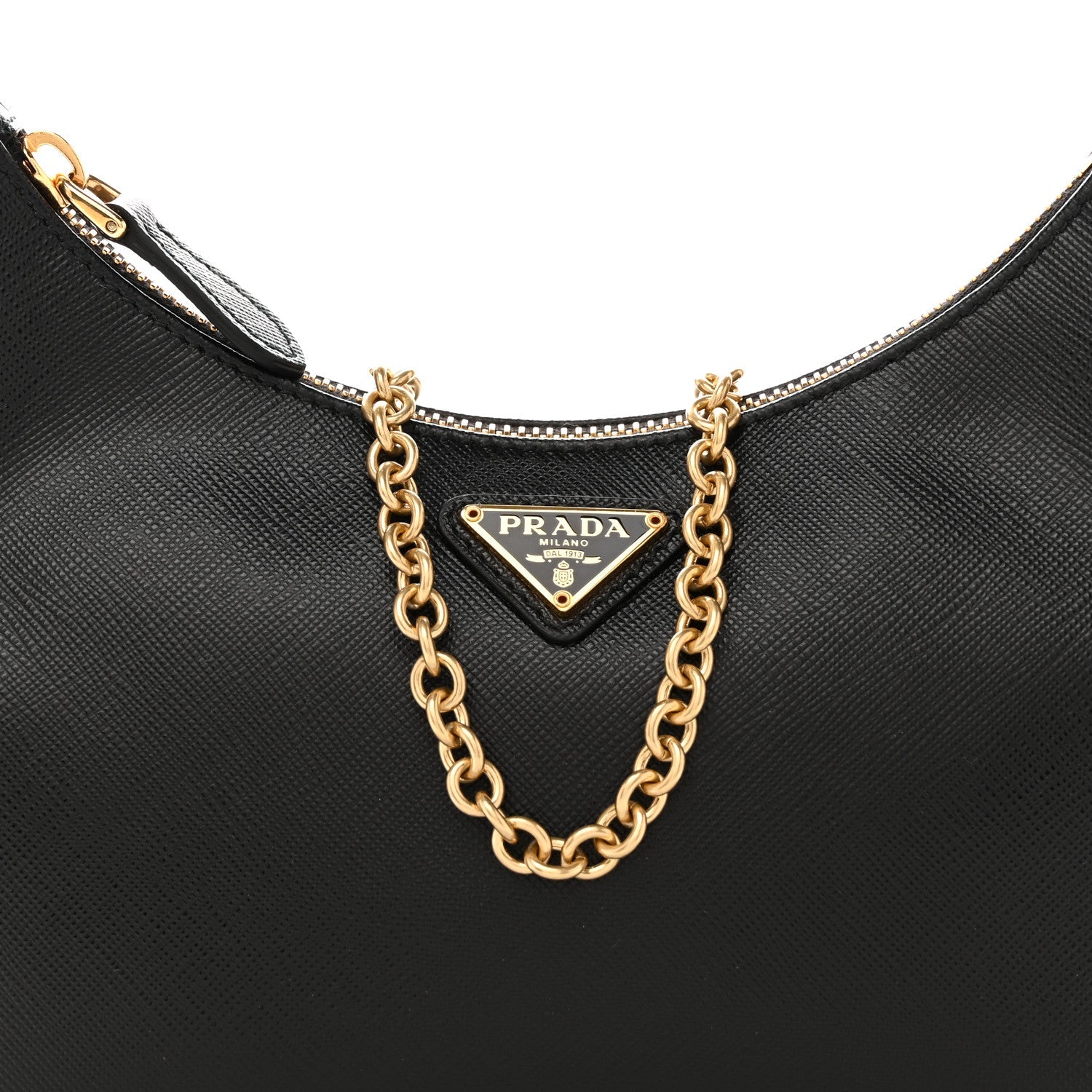 Saffiano Lux Re-Edition 2005 Shoulder Bag Black