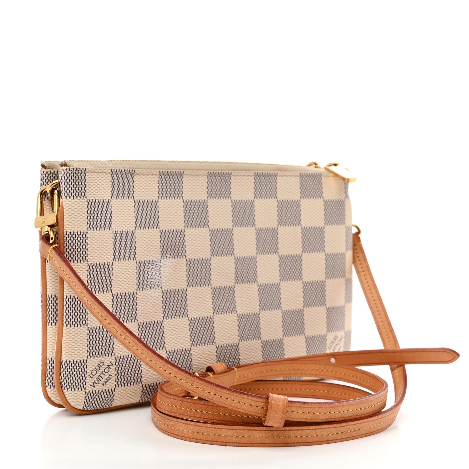 Damier Azur Double Zip Pochette