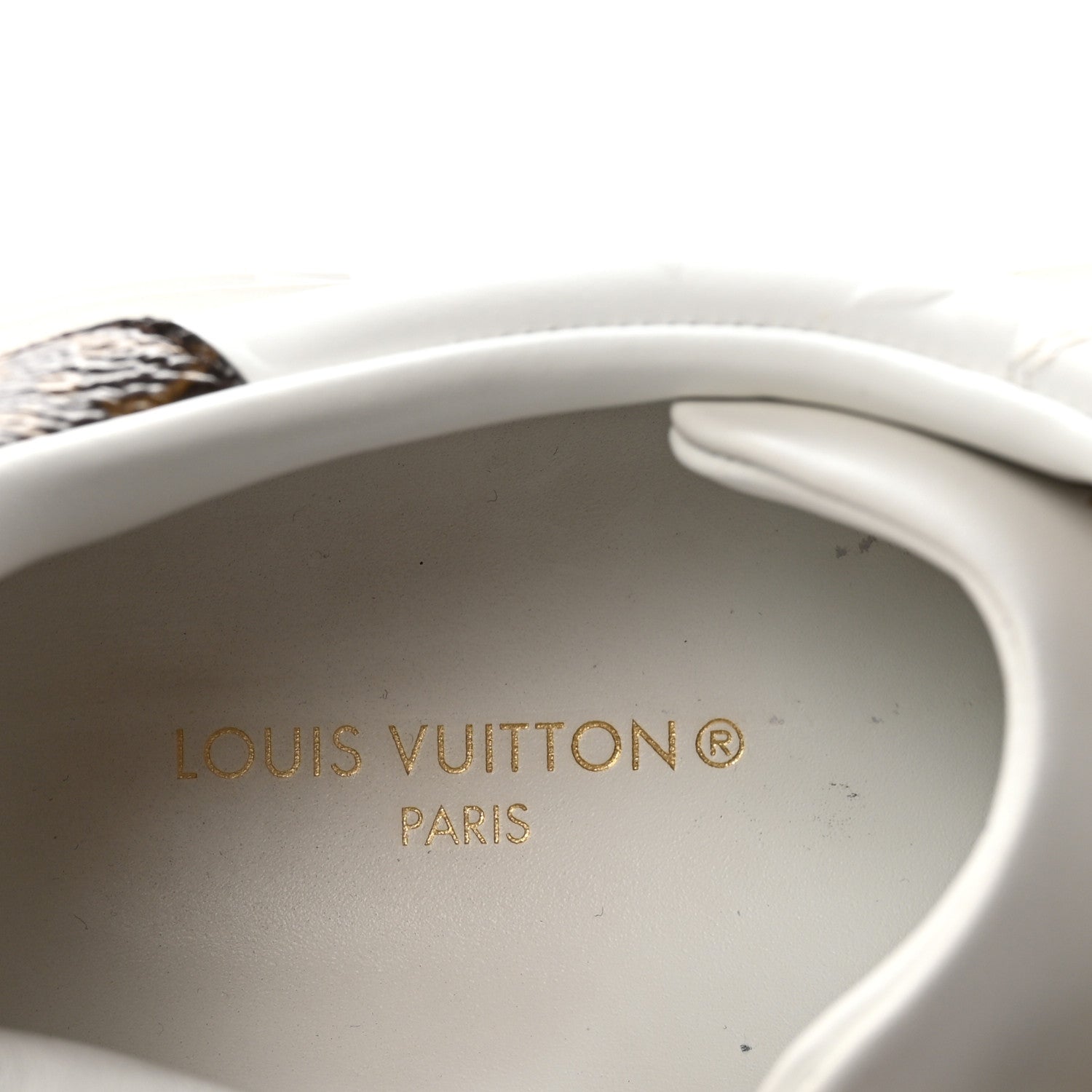 Lambskin Embossed Monogram Time Out Sneakers 40 White