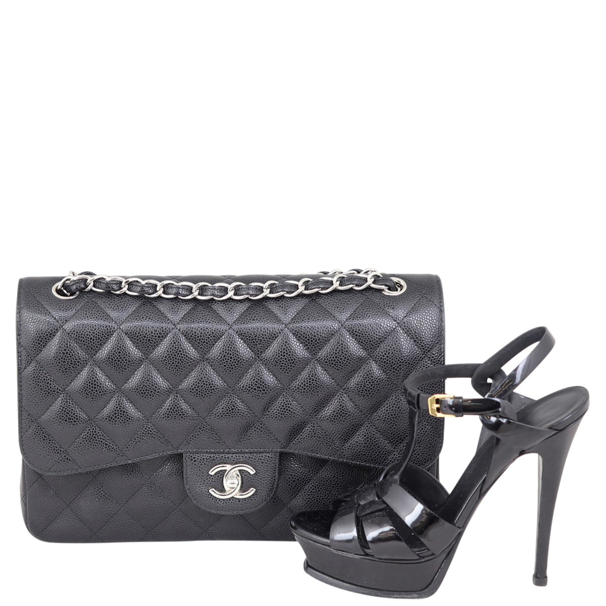 Chanel Classic Double Flap Jumbo | Black 19 Series
