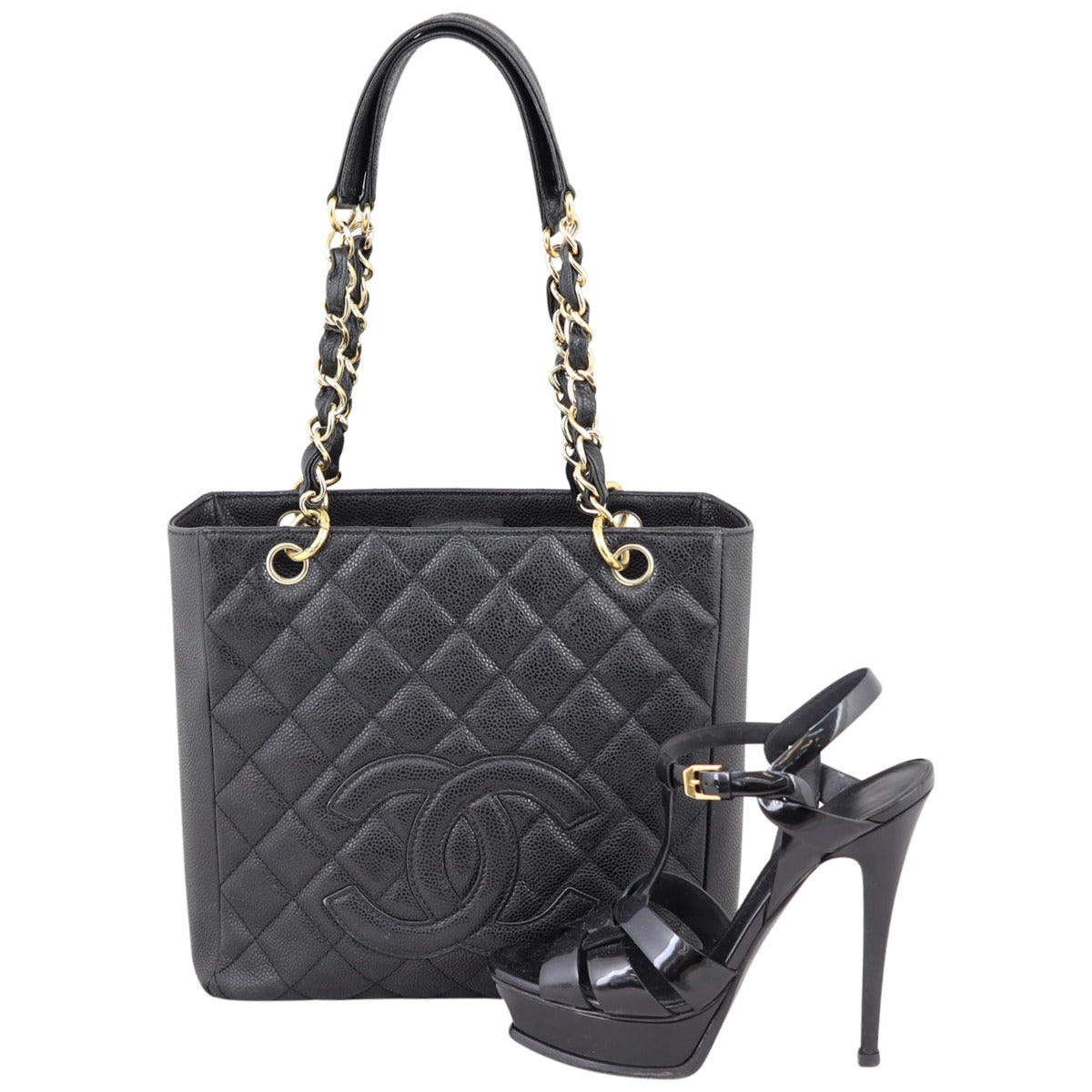 Chanel Petite Shopping Tote | Black