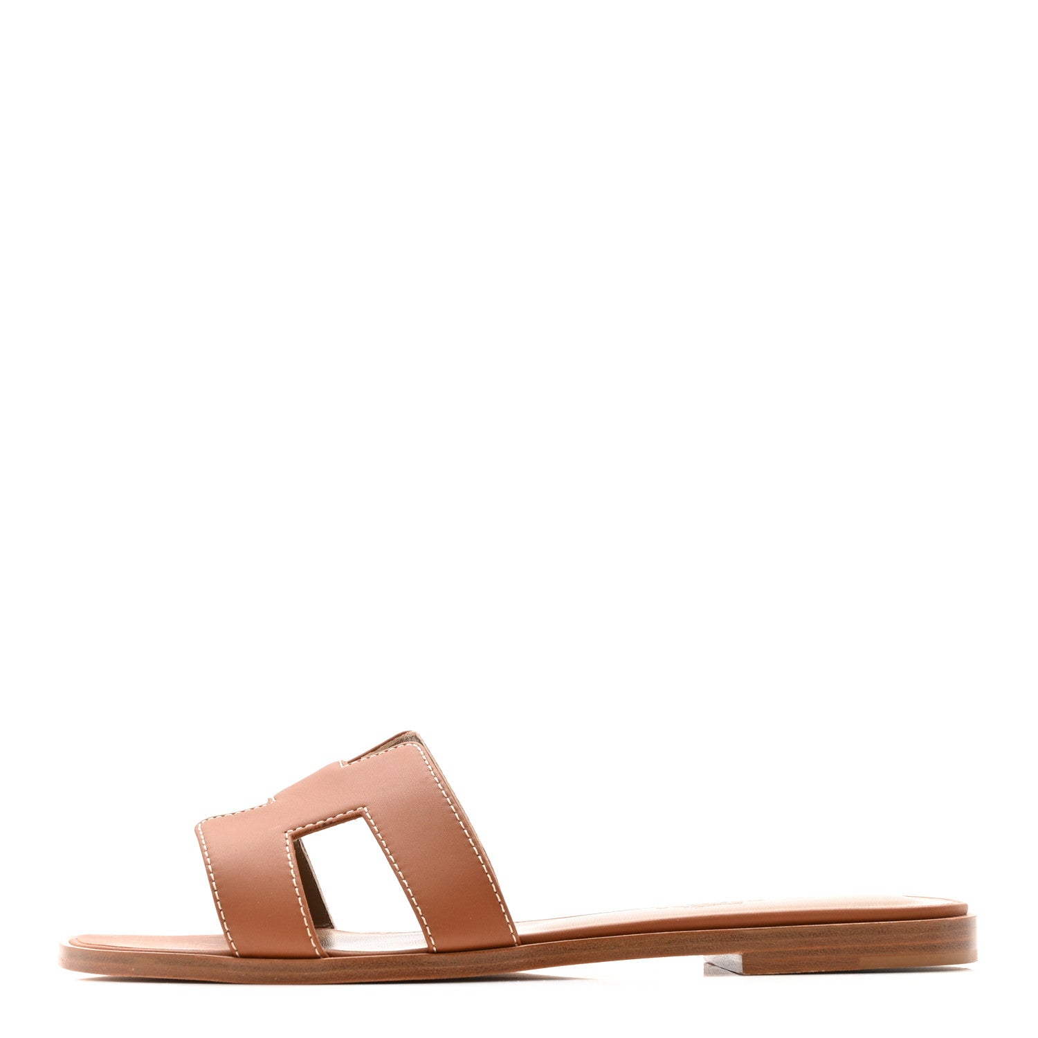 Box Calfskin Oran Sandals 37.5 Gold