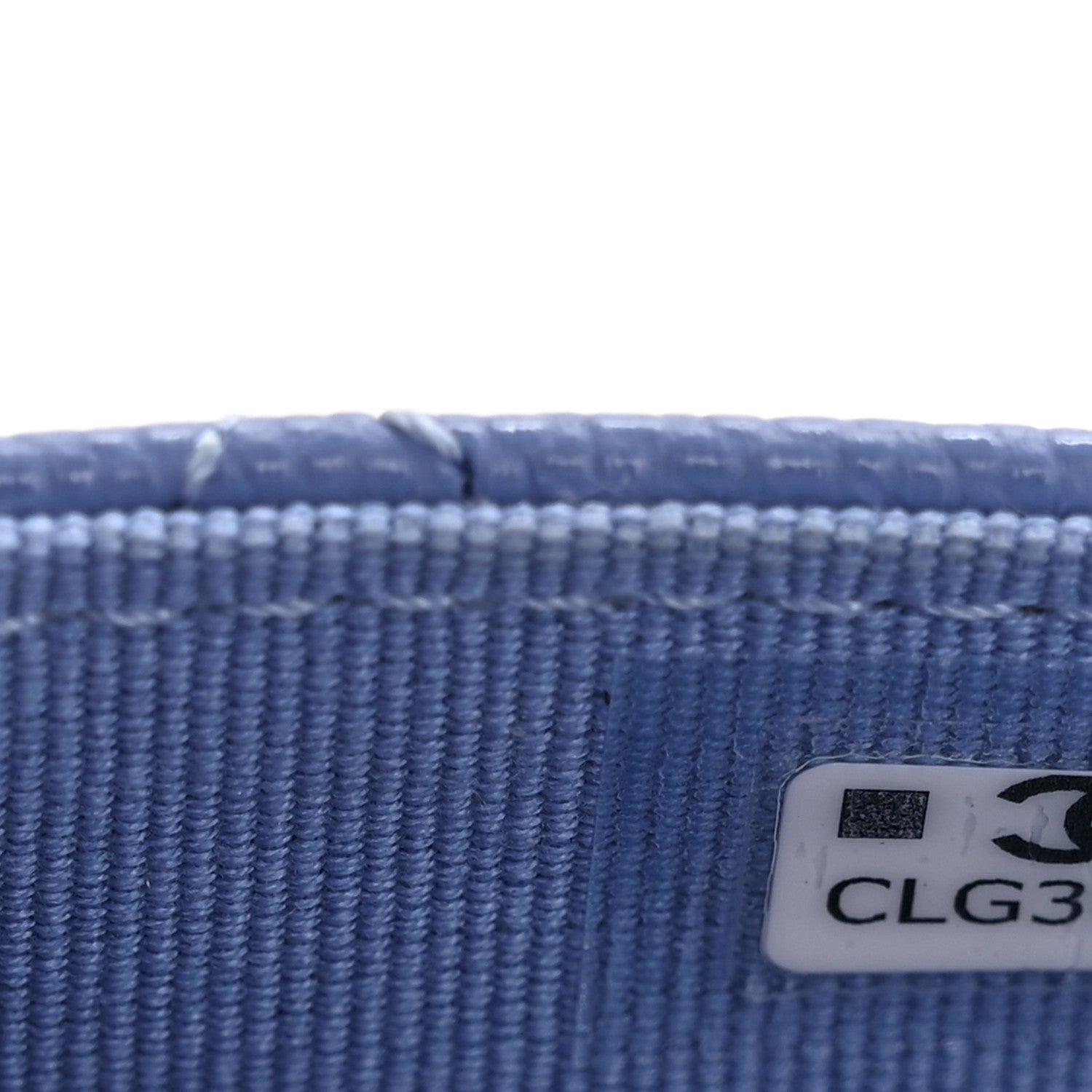 Caviar Quilted Flap Card Holder Wallet Blue