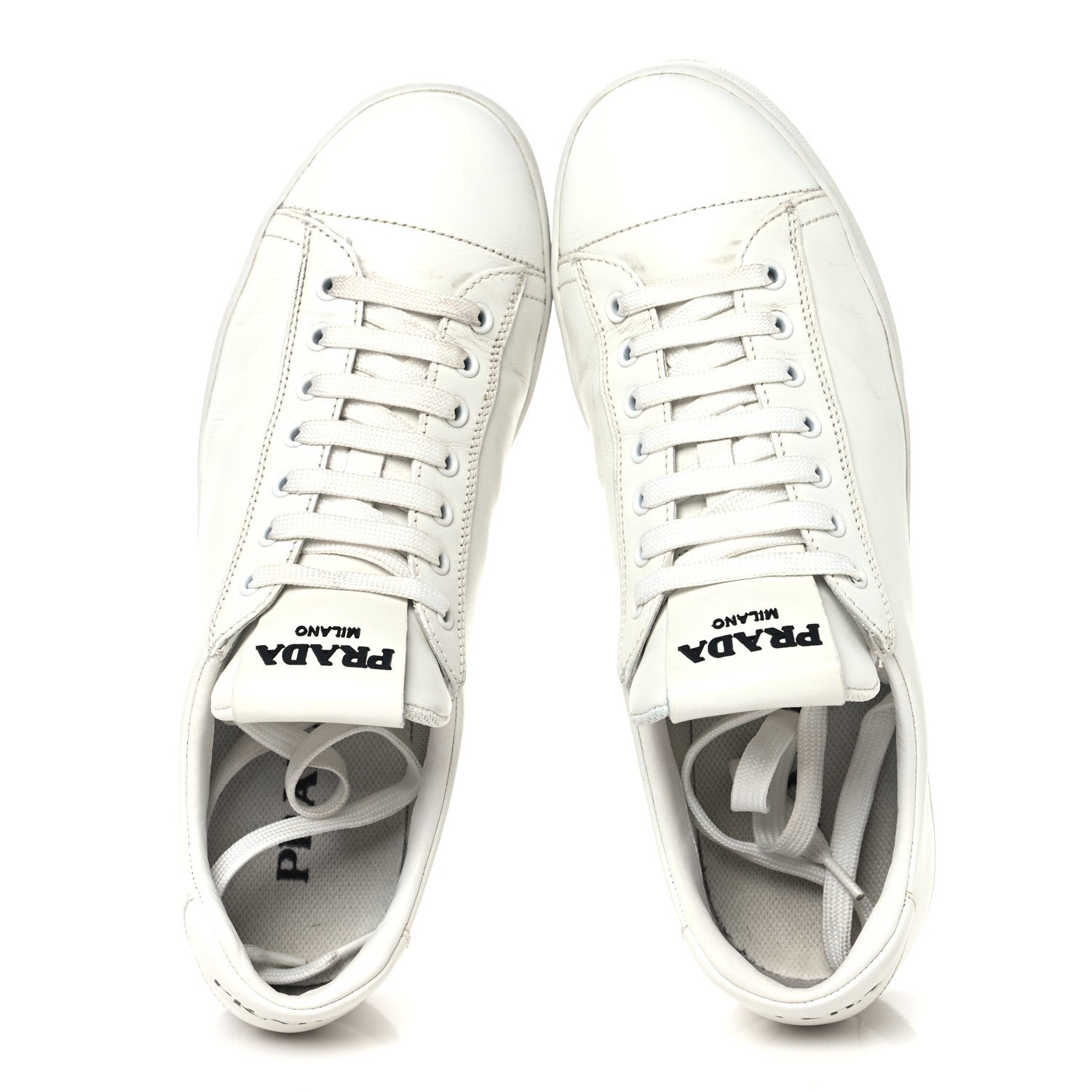 Vitello Mens Logo Low Top Sneakers 43 White