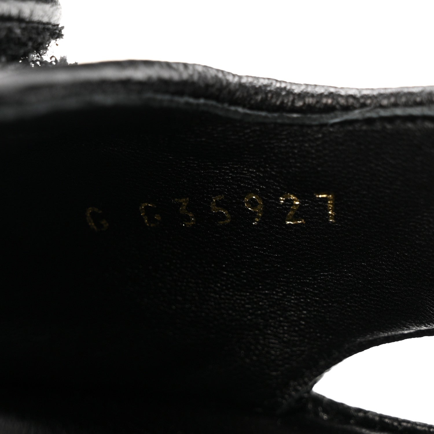 Grained Calfskin Velcro Dad Sandals 38.5 Black