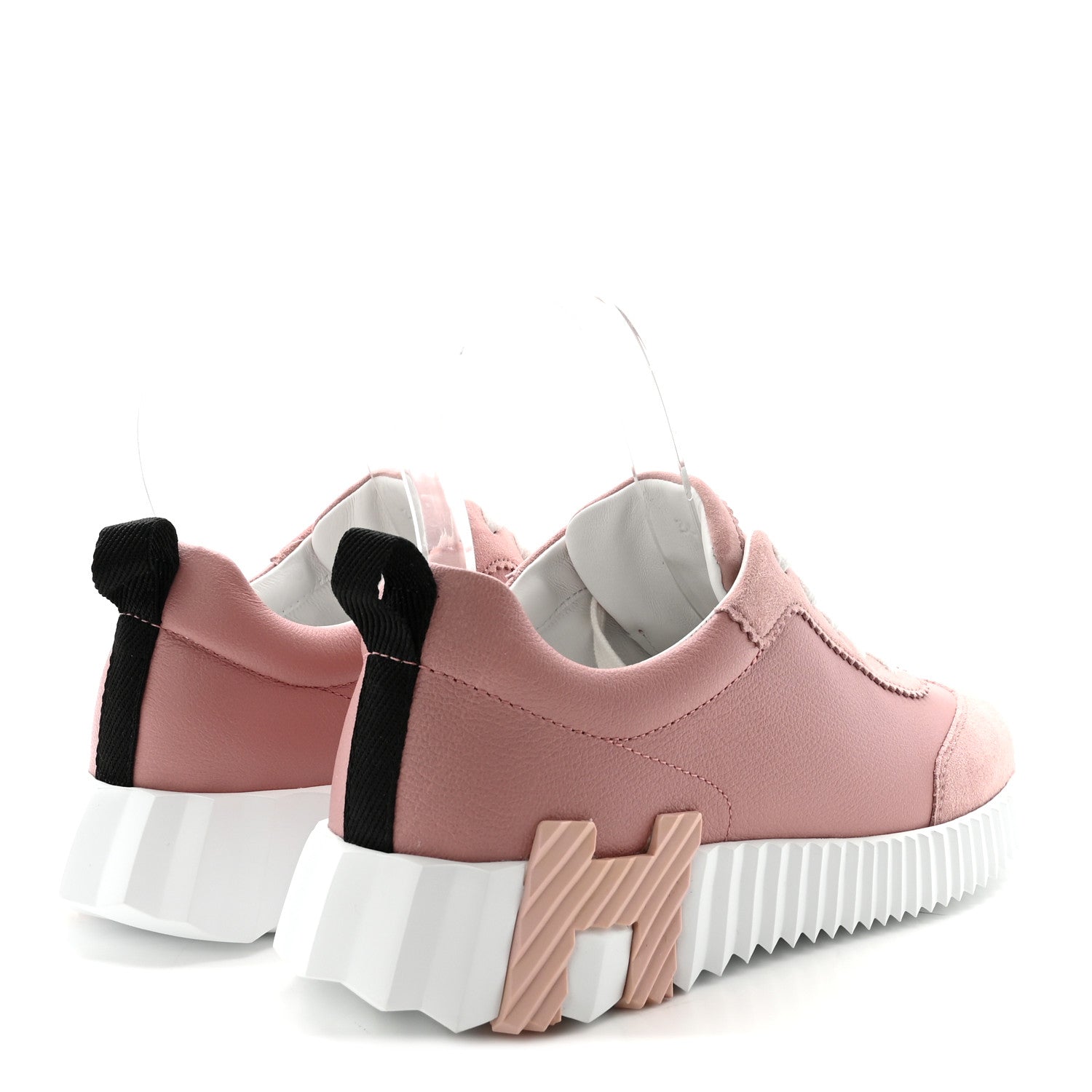 Sport Goatskin Suede Goatskin Womens Bouncing Sneakers 35.5 Rose Aquarelle